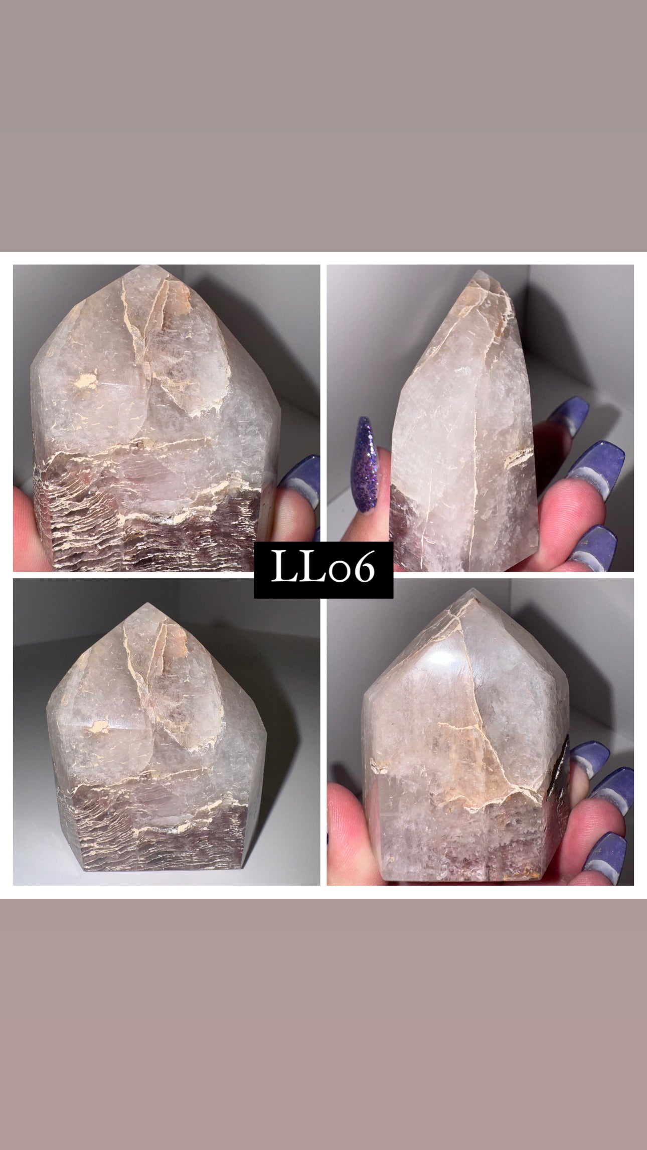 Pink Lithium Thousand Layer Lodalite Tower