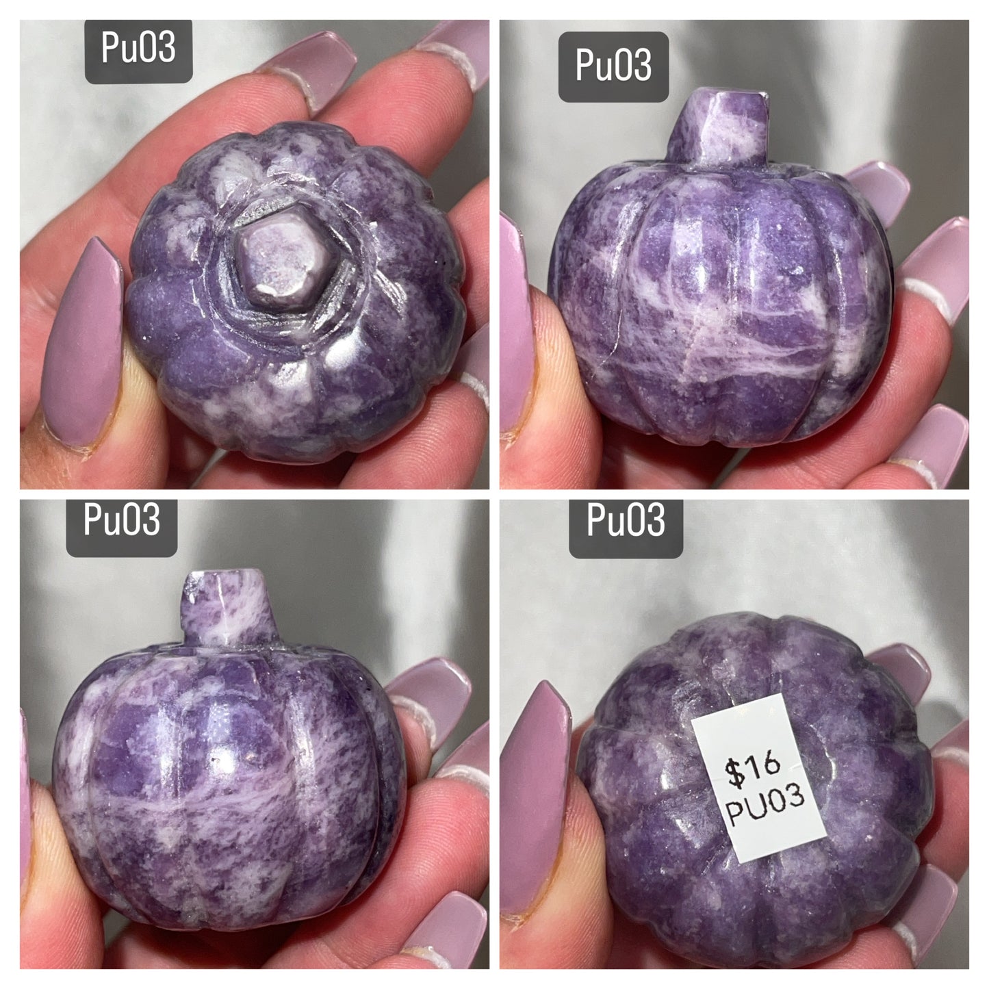 Lepidolite Pumpkin (only 2 left!)