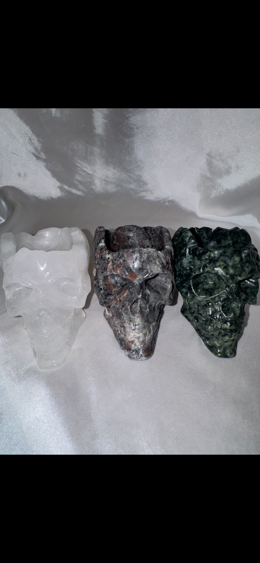 Crystal Large Skull Bowl