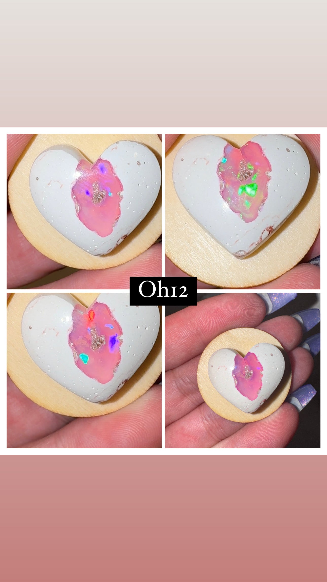 Mexican Fire Opal AAA Heart