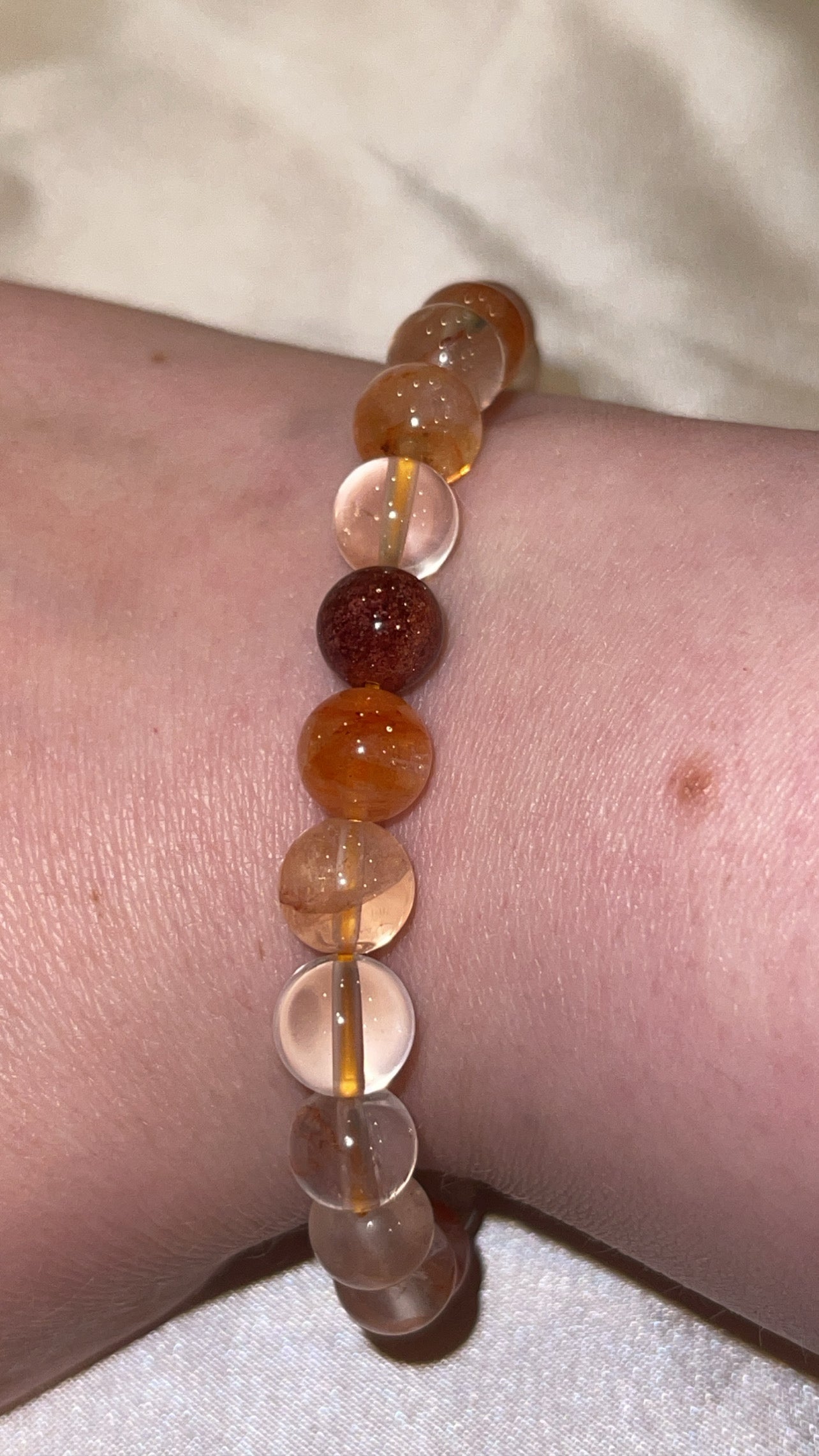 Fire Quartz Bracelet 8mm