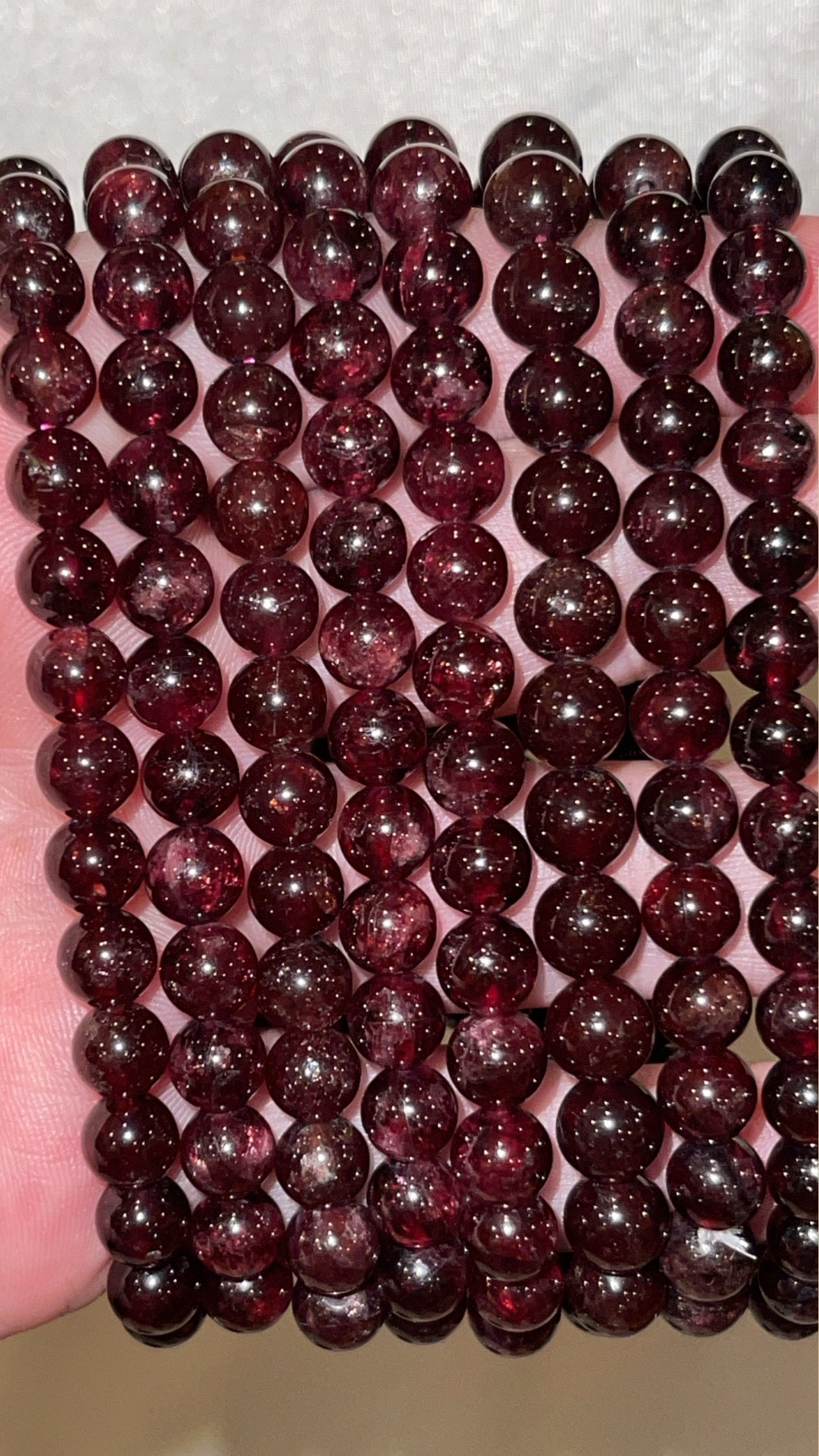 Garnet AAA Bracelet 6mm