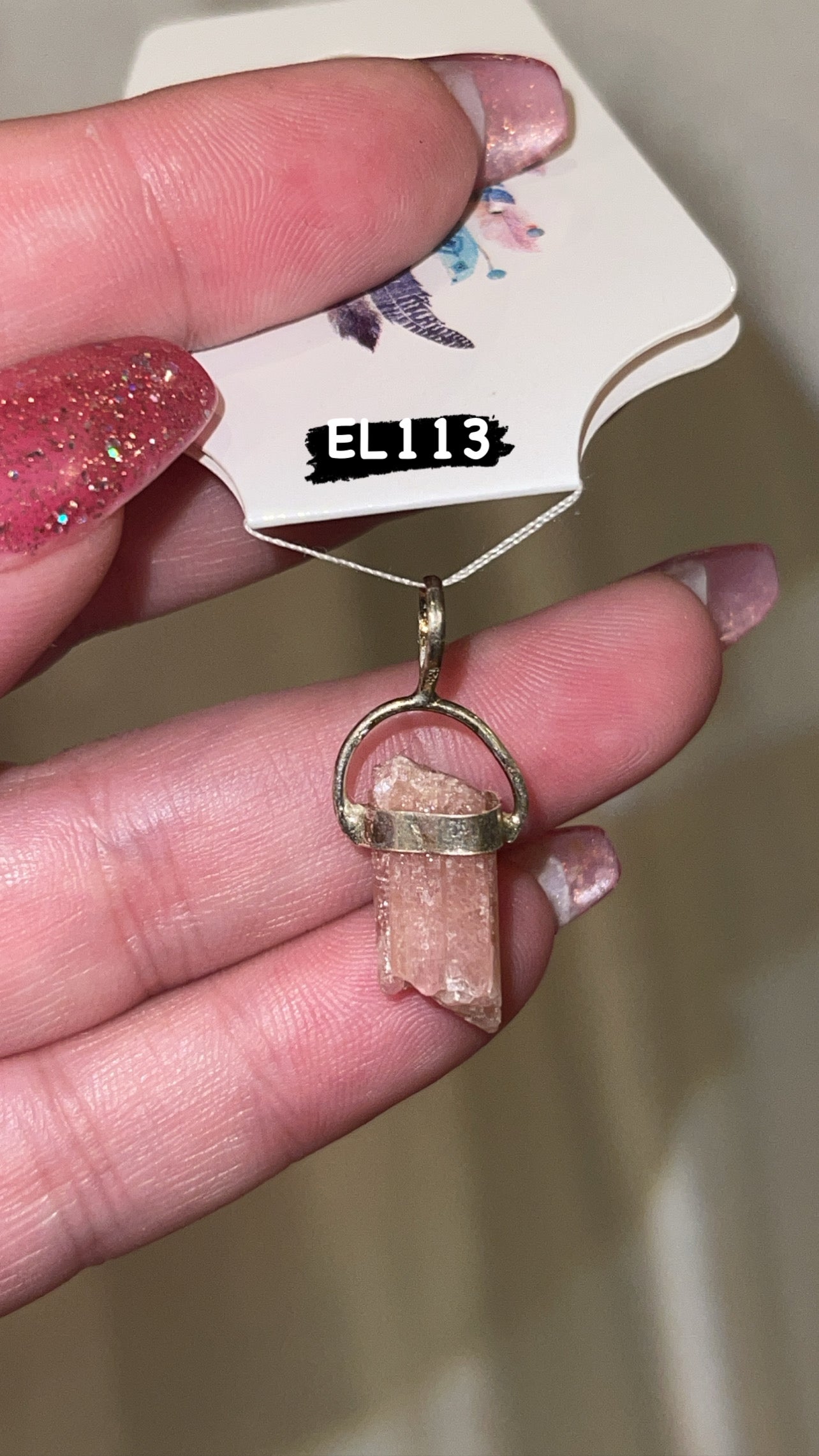 Raw Pink Tourmaline 925 Pendant (Choose Your Own!)