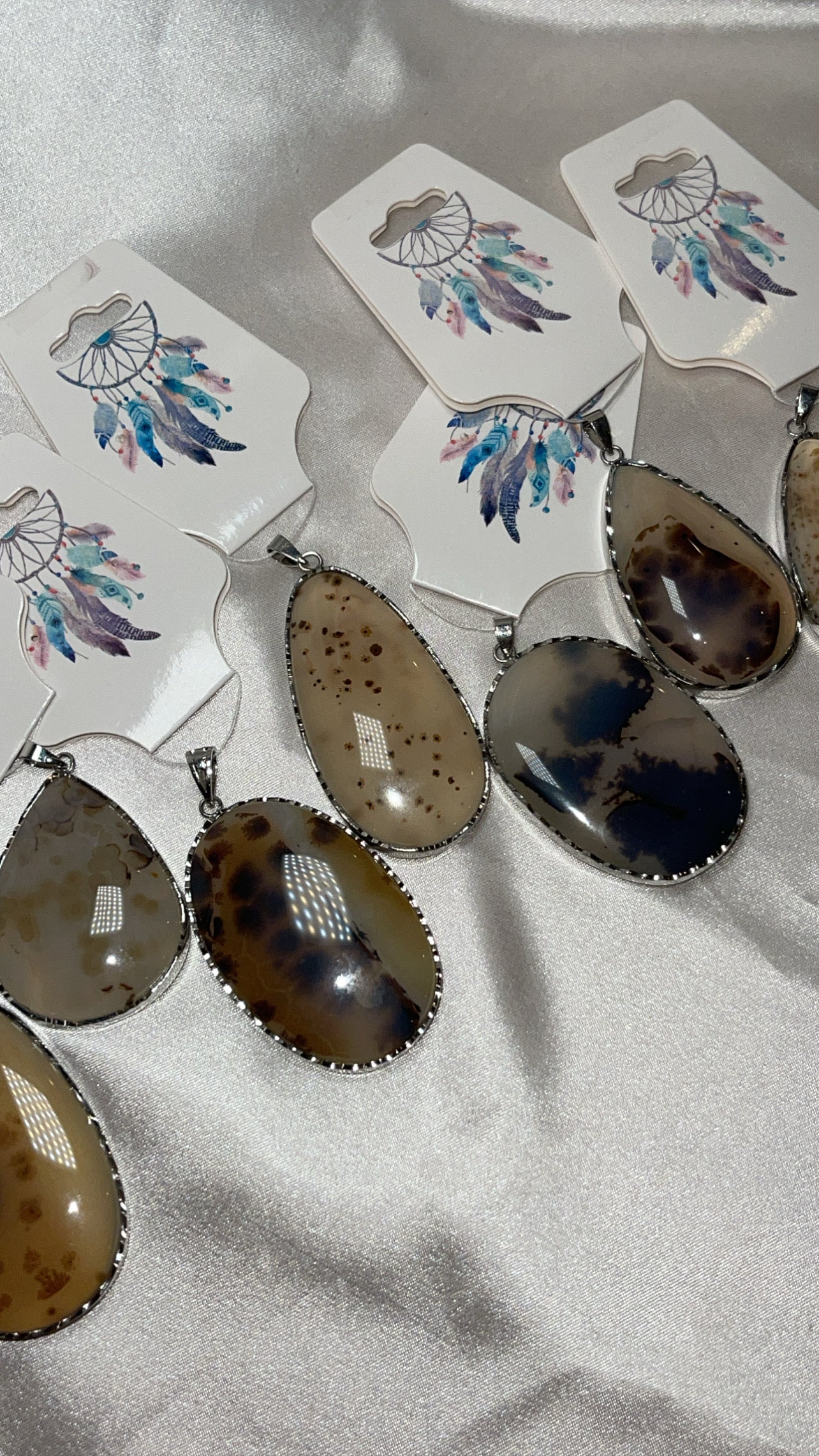 Dendritic Agate 925 Statement Pendant (Choose Your Own!)