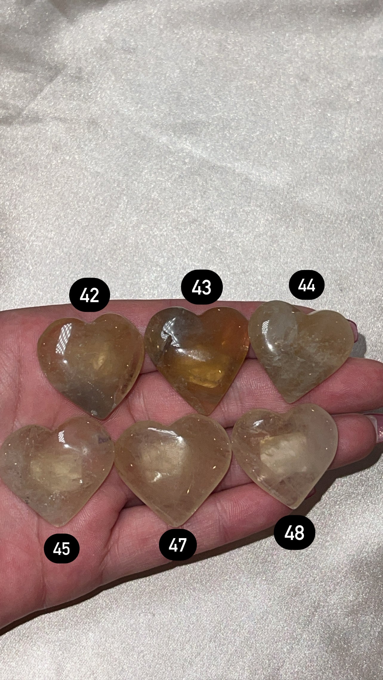 Citrine Small Heart (Choose Your Own)