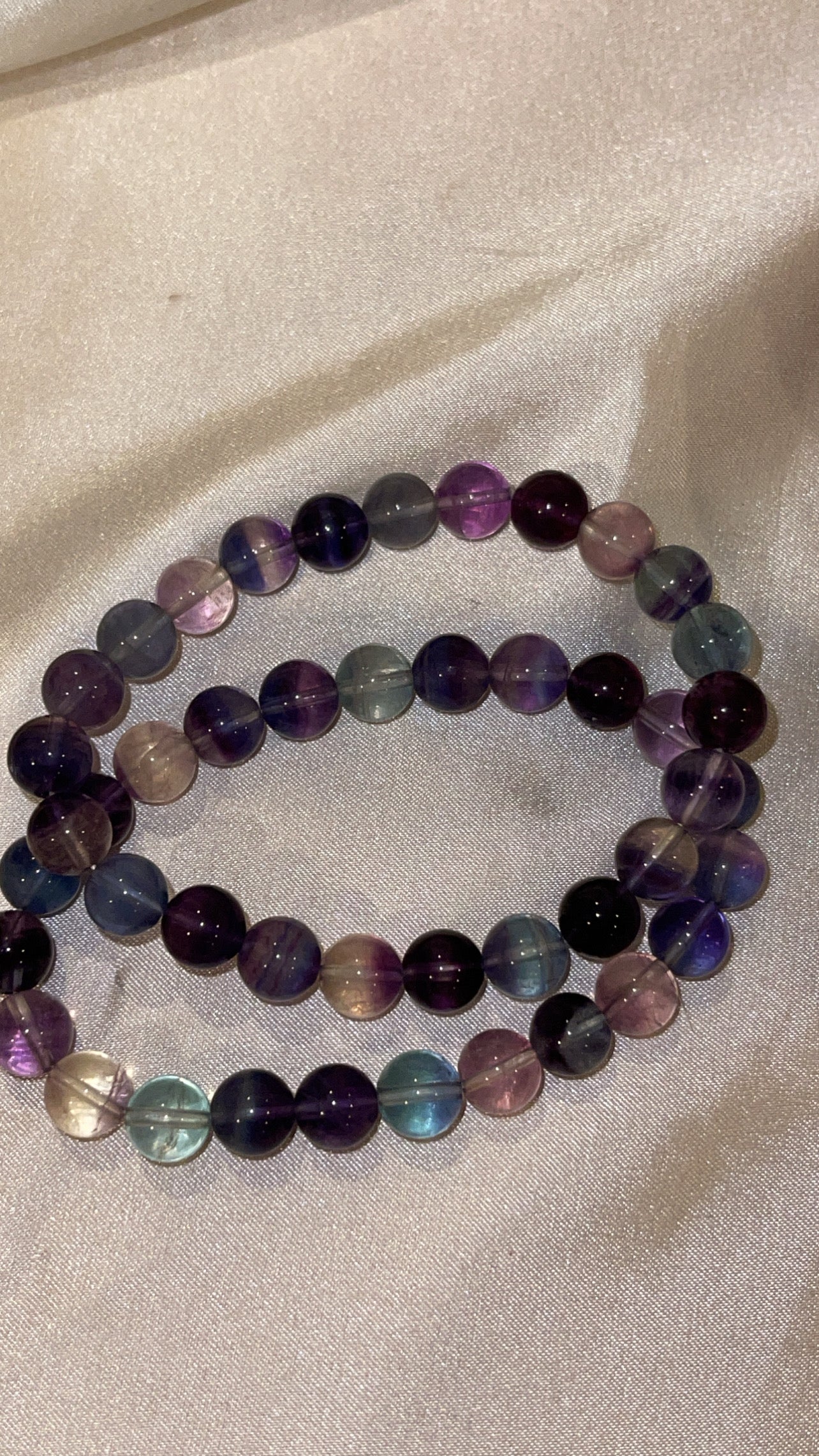 Rainbow Fluorite AAA Bracelet 8mm