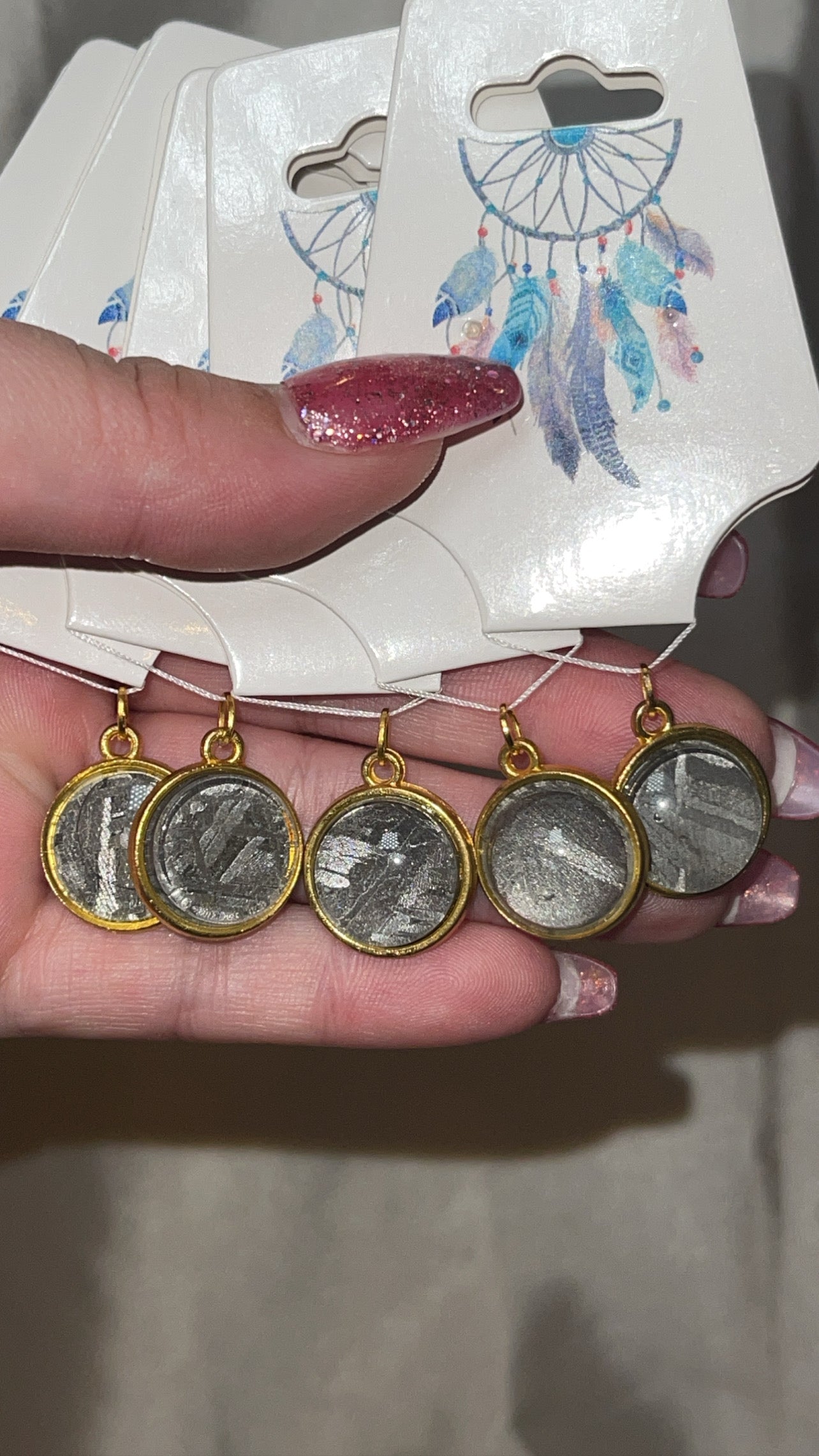 Meteorite Rare Pendant (Silver/Gold)
