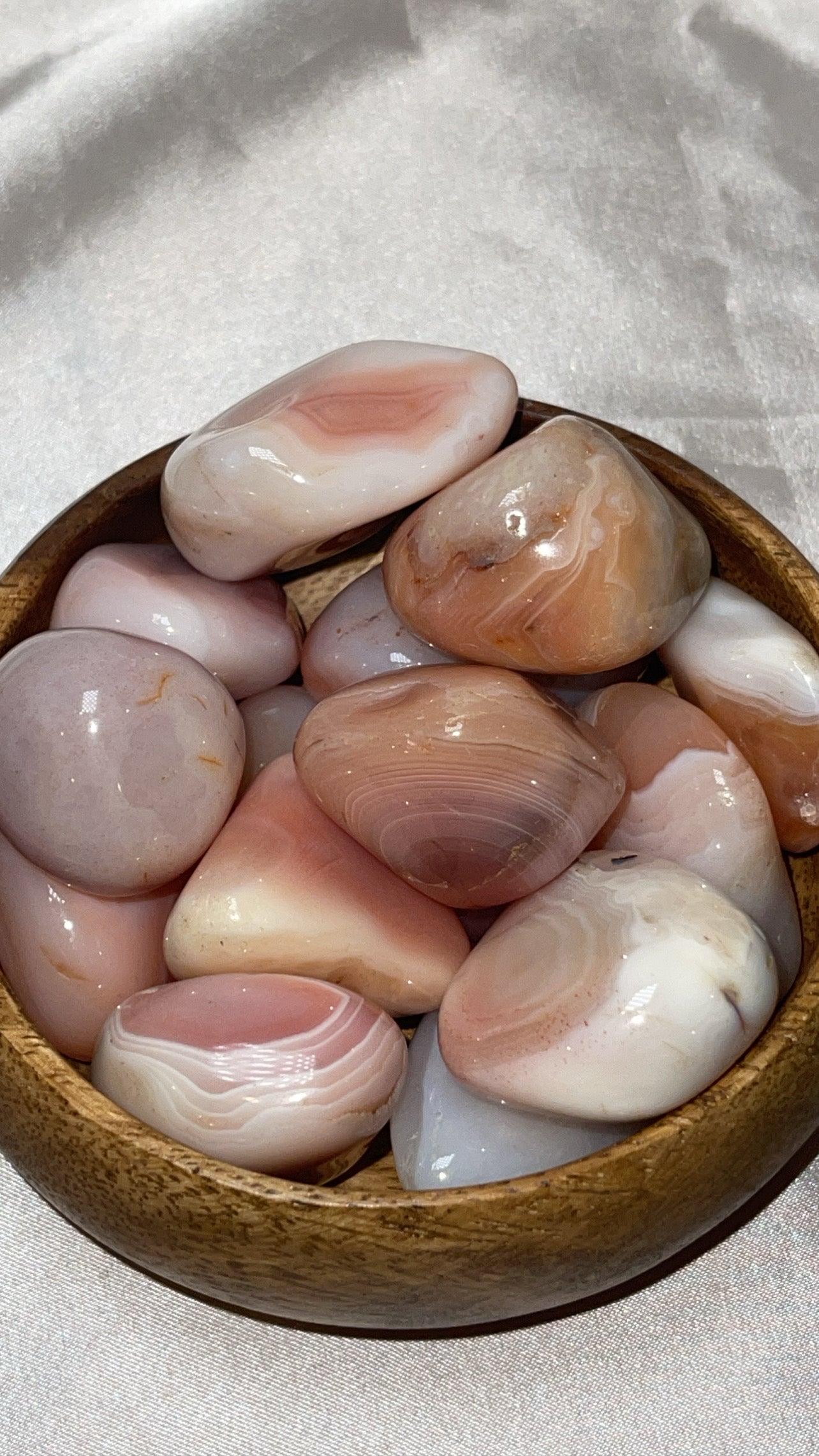 Pink Botswana Agate Large Tumble