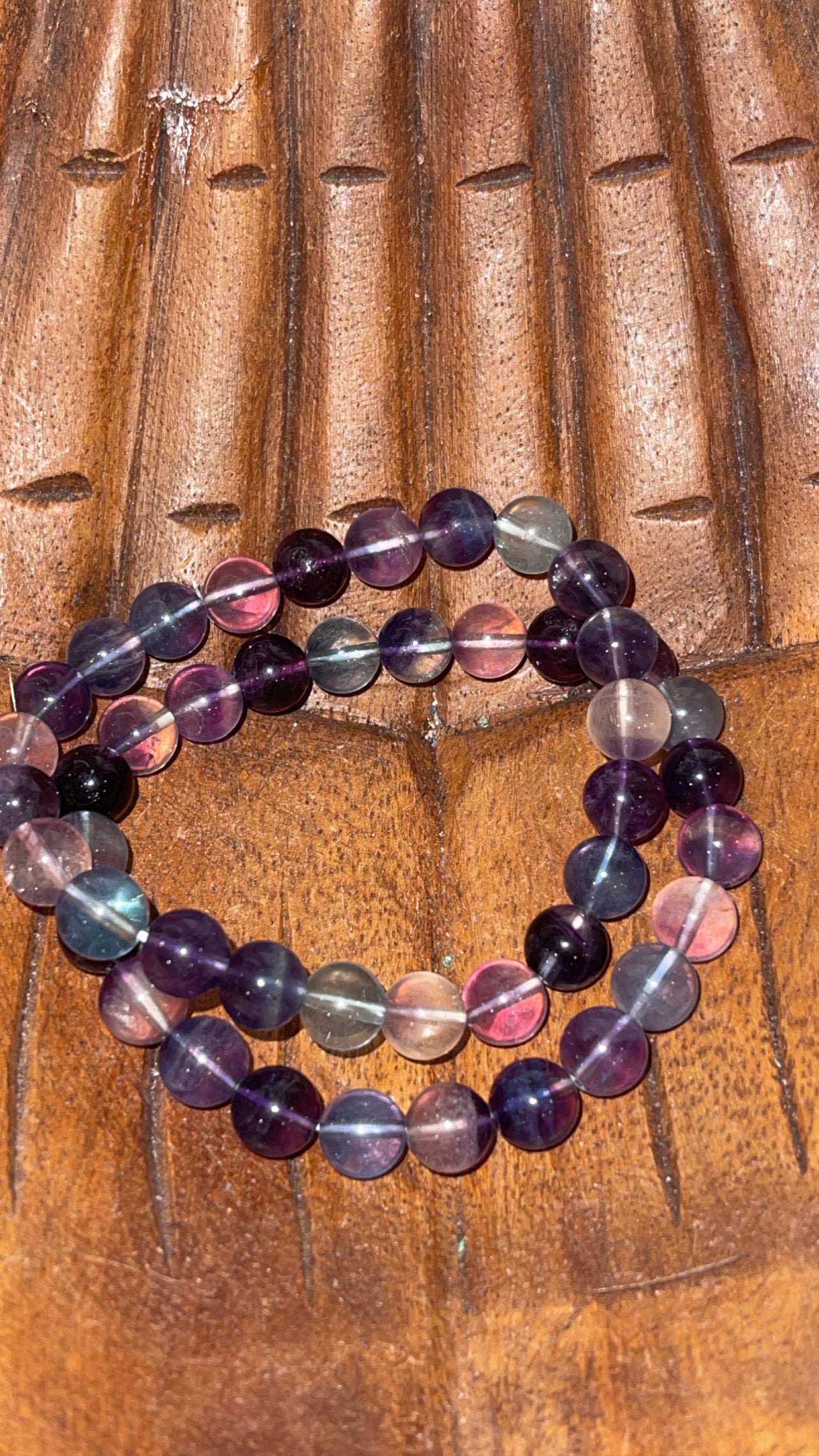 Rainbow Fluorite AAA Bracelet 8mm