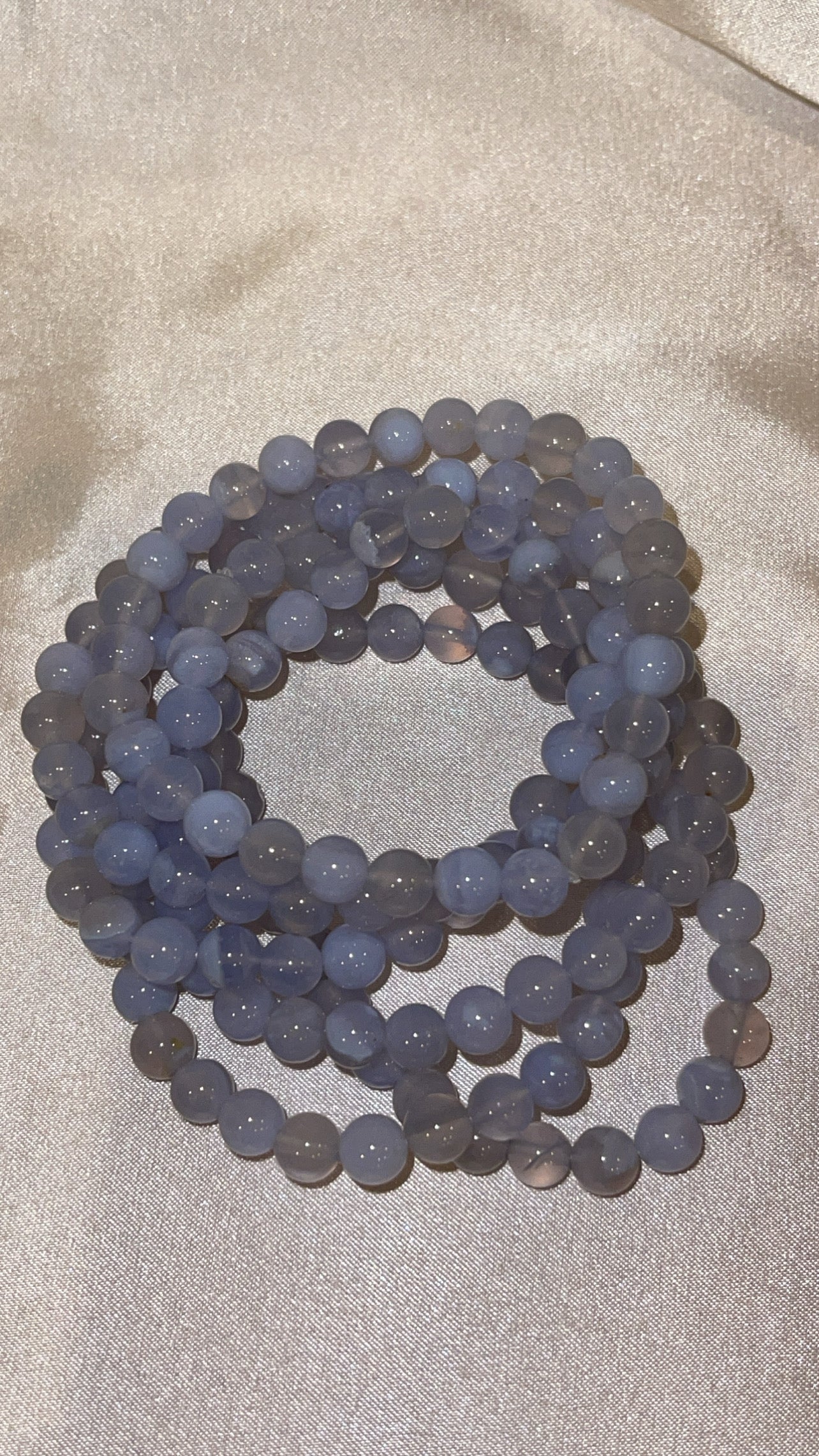 Blue Lace Agate AAA Bracelet 6mm