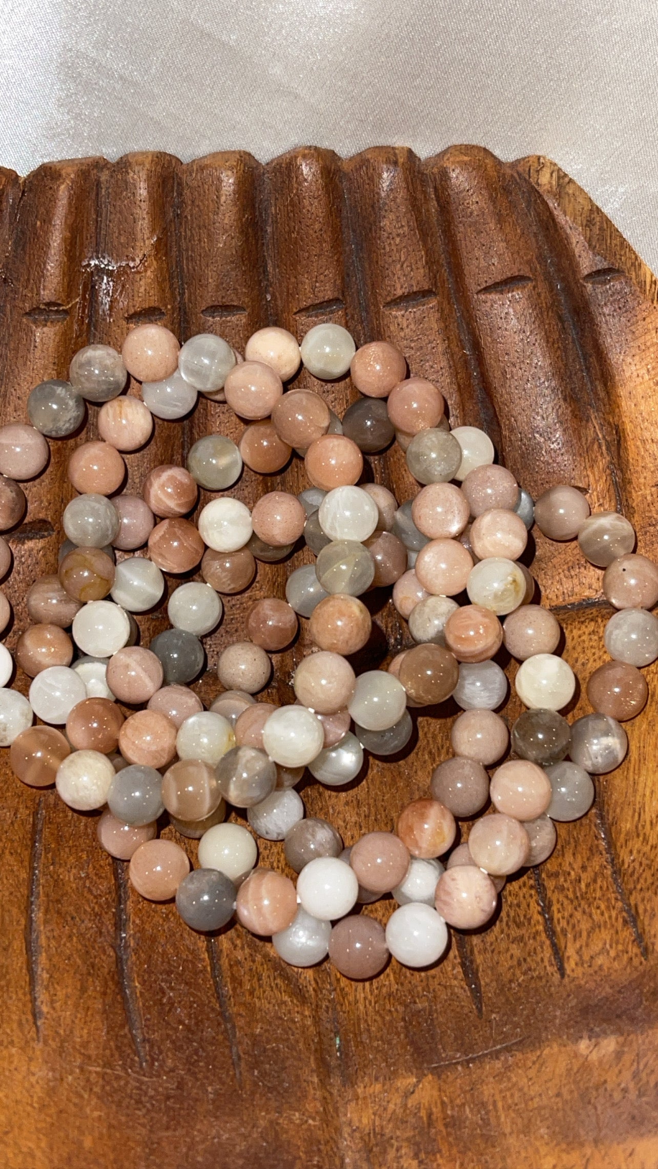 Multi Moonstone Bracelet 8mm