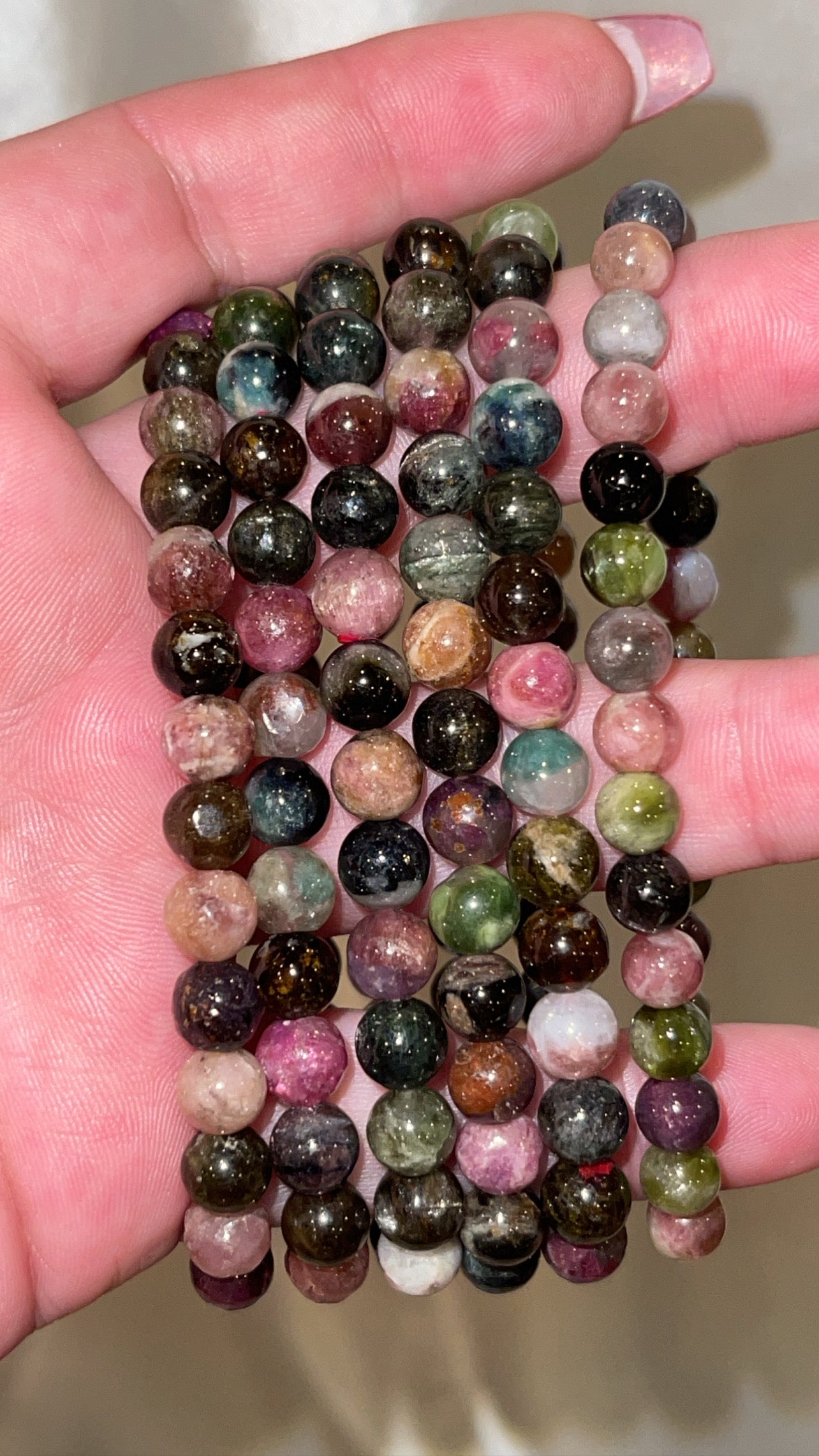 Multi Tourmaline Bracelet 6mm/8mm