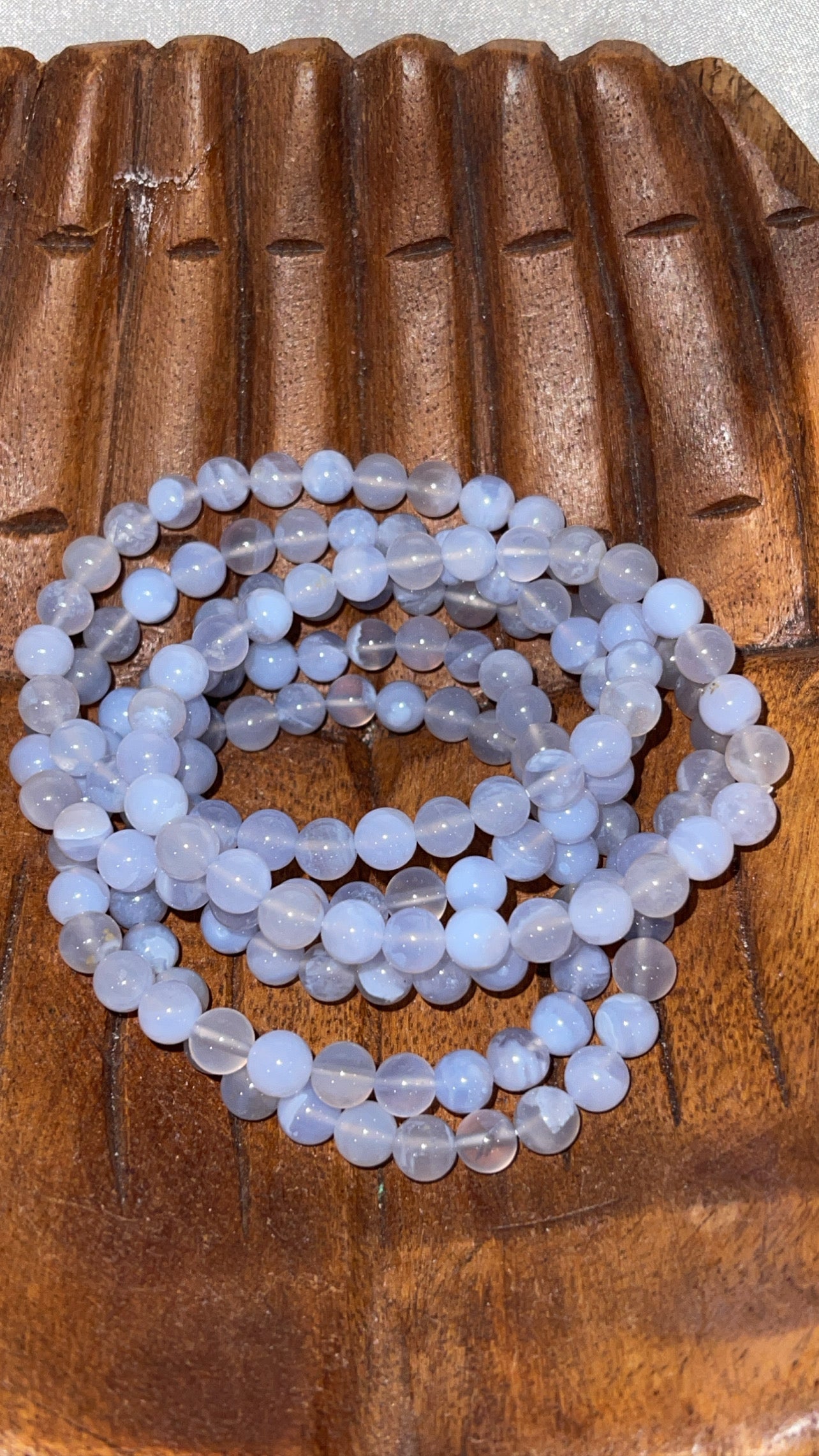 Blue Lace Agate AAA Bracelet 6mm