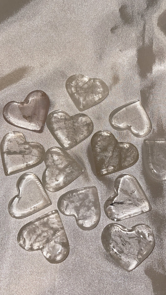 Clear Quartz Small Heart