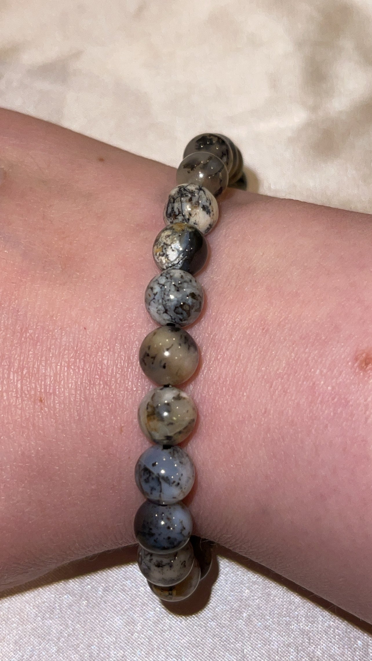 Dendritic Opal Bracelet 8mm