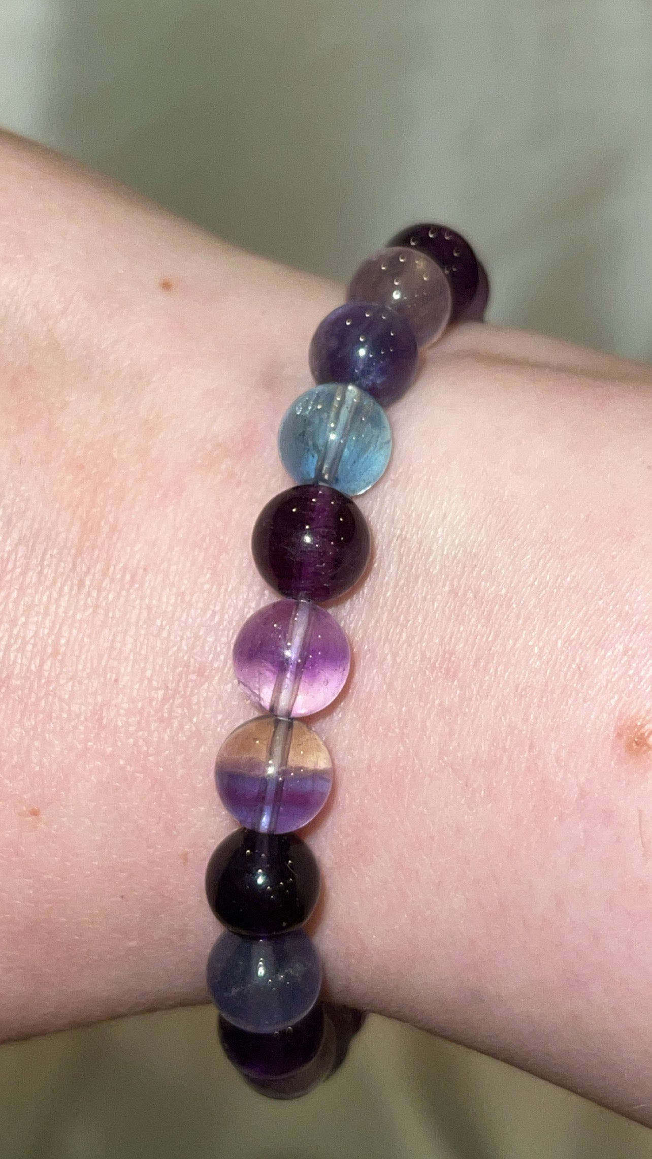 Rainbow Fluorite AAA Bracelet 8mm