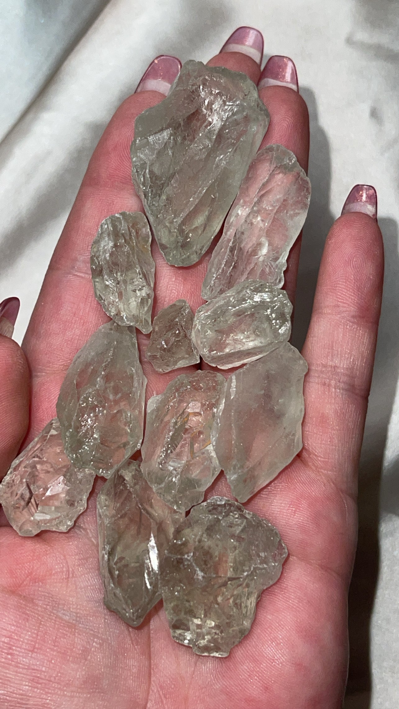 Prasiolite (Green Amethyst) Raw 50gram/100gram Bundle