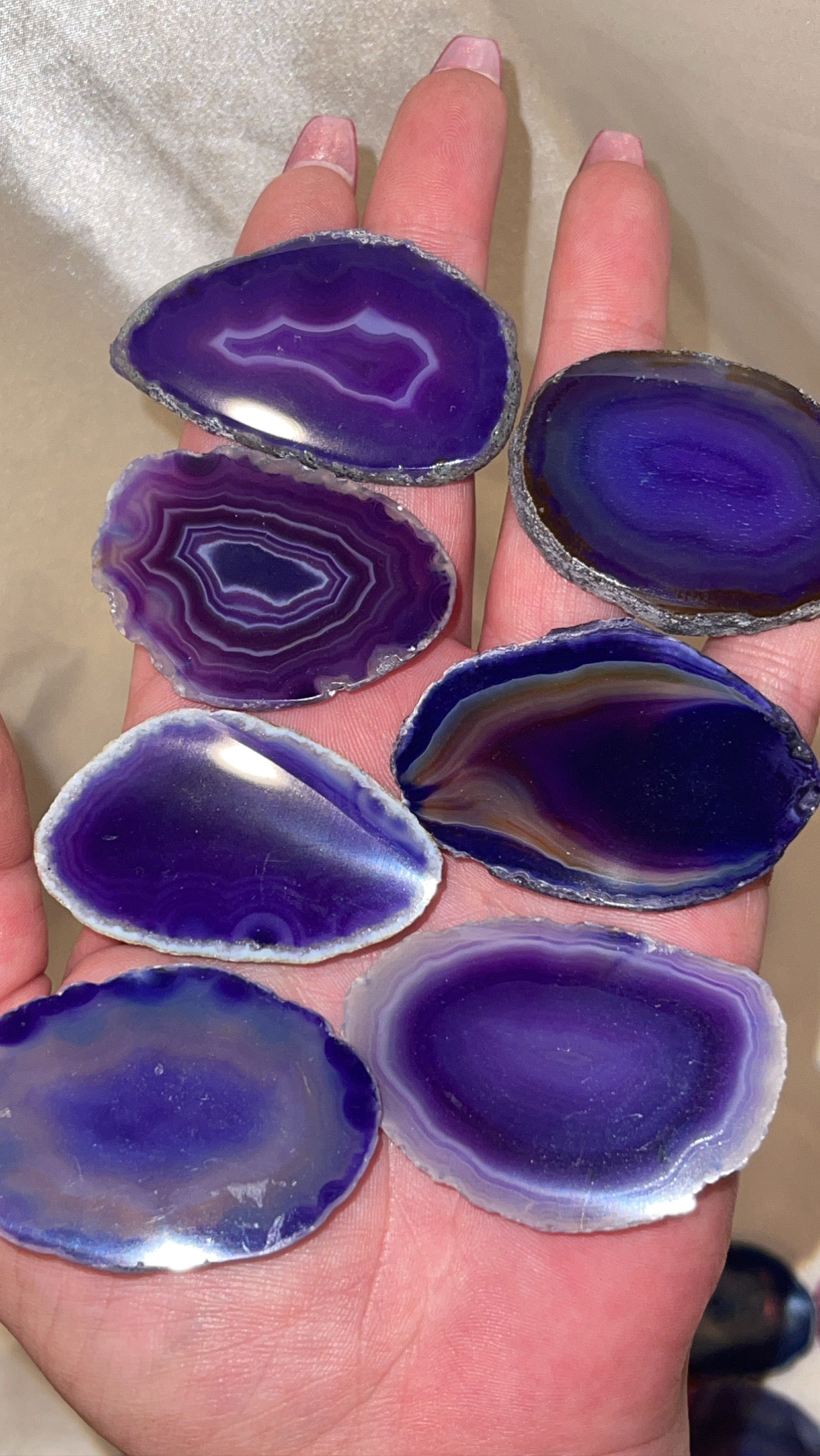 Dyed Agate Slice Small