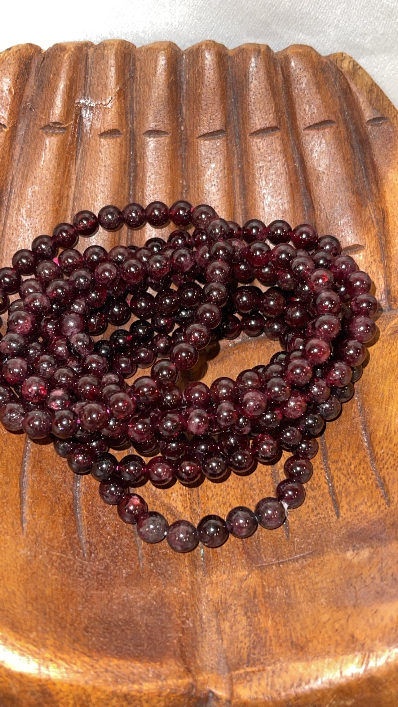 Garnet AAA Bracelet 6mm