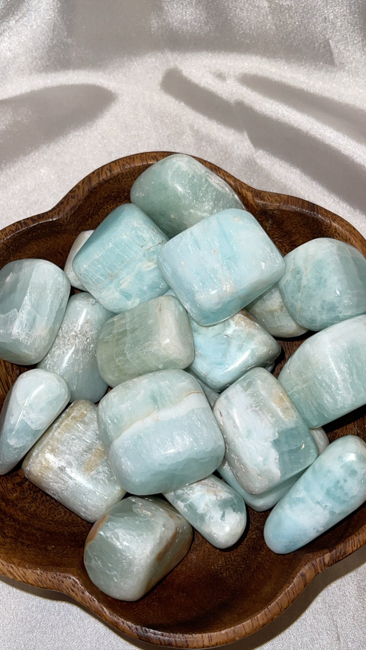 Blue Caribbean Calcite XL Tumble