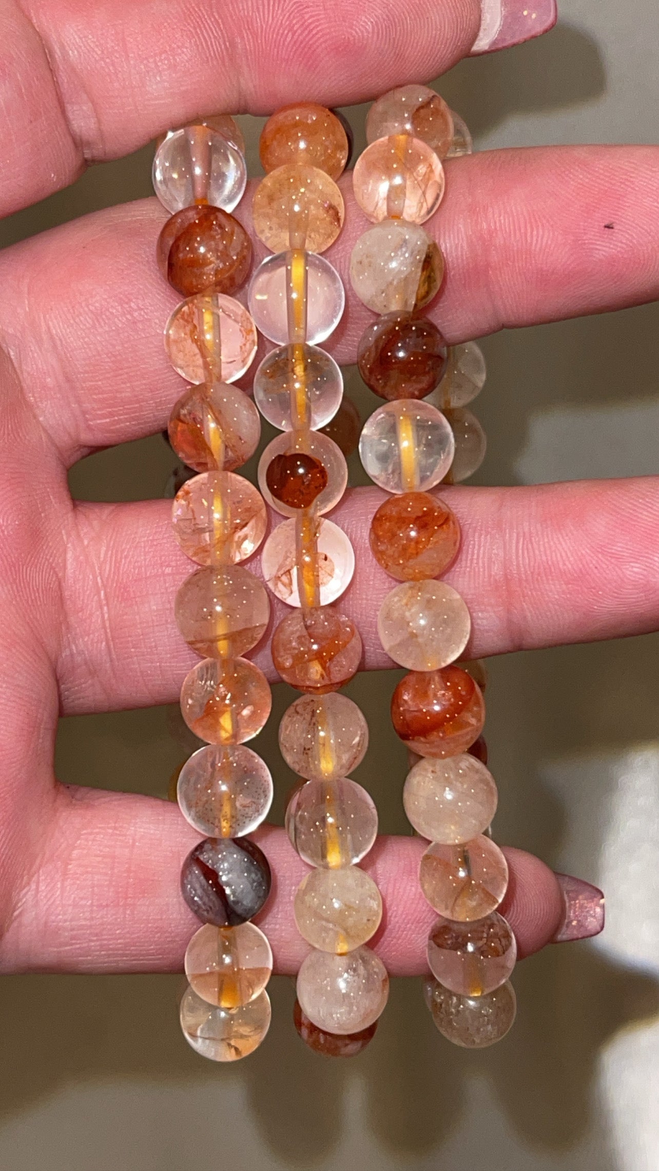 Fire Quartz Bracelet 8mm