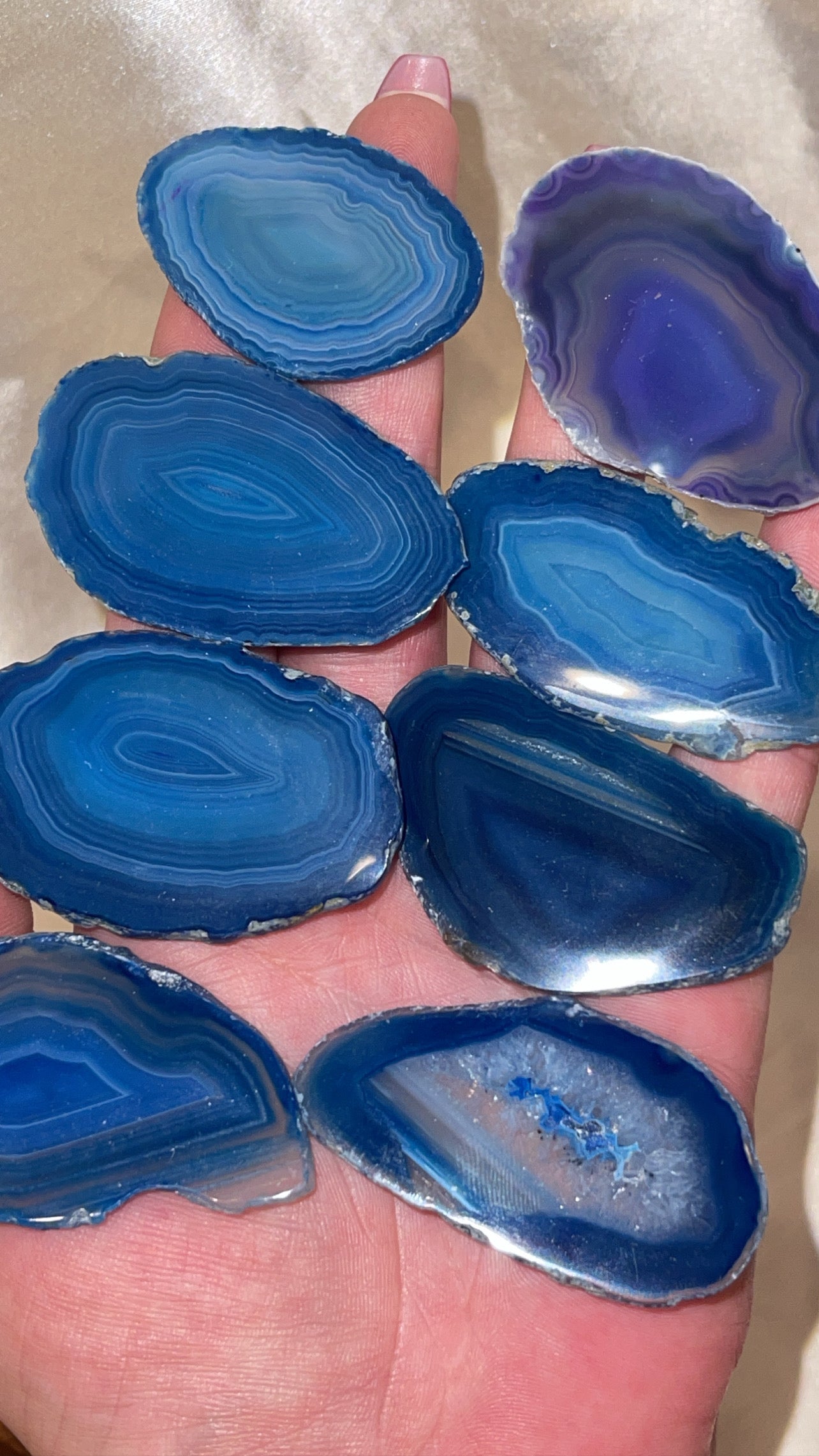 Dyed Agate Slice Small