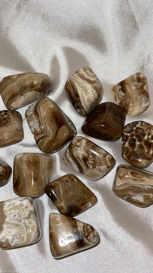 Chocolate Calcite Large Tumble