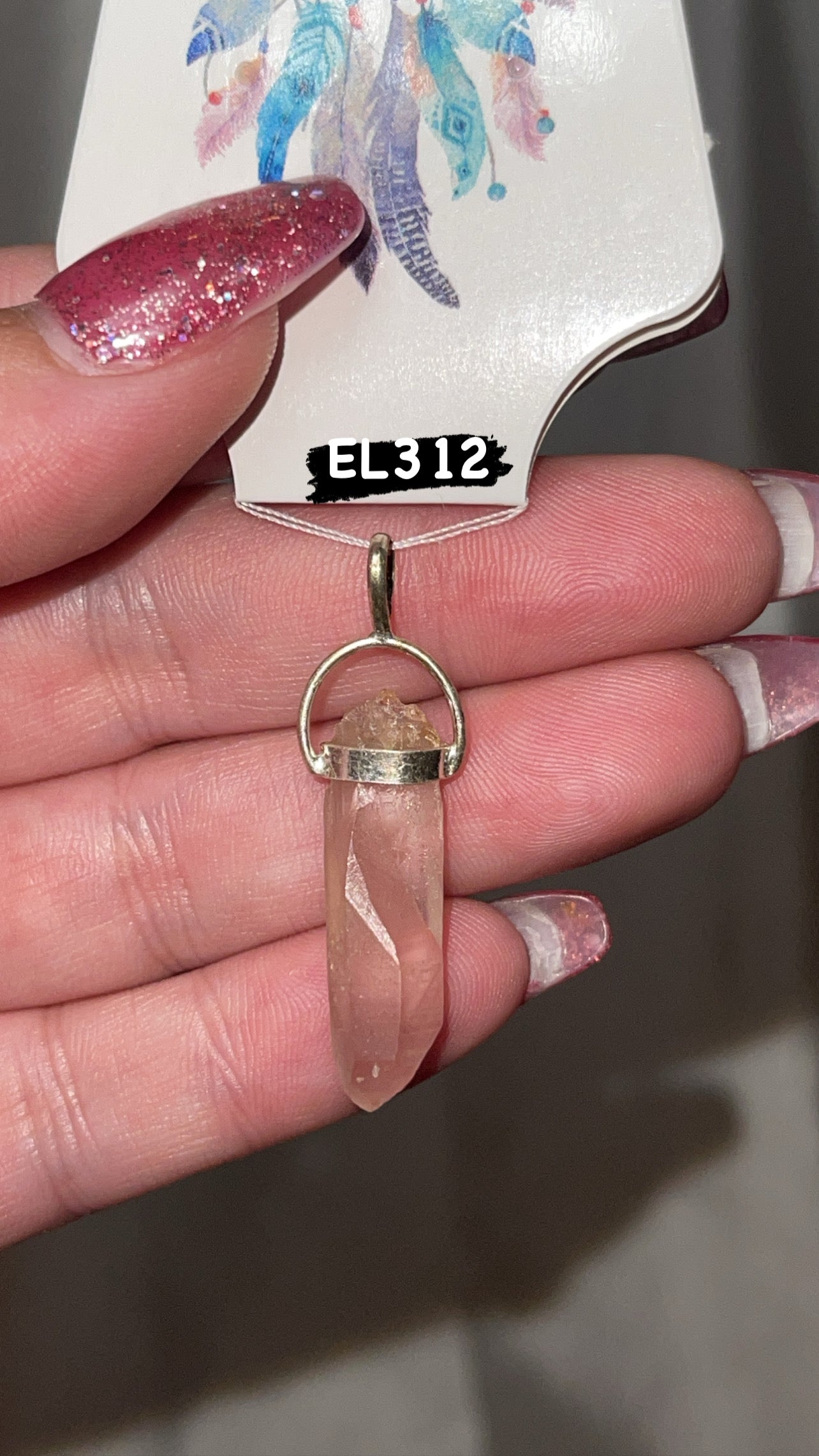 Pink Lithium Raw Point 925 Pendant (Choose Your Own!)