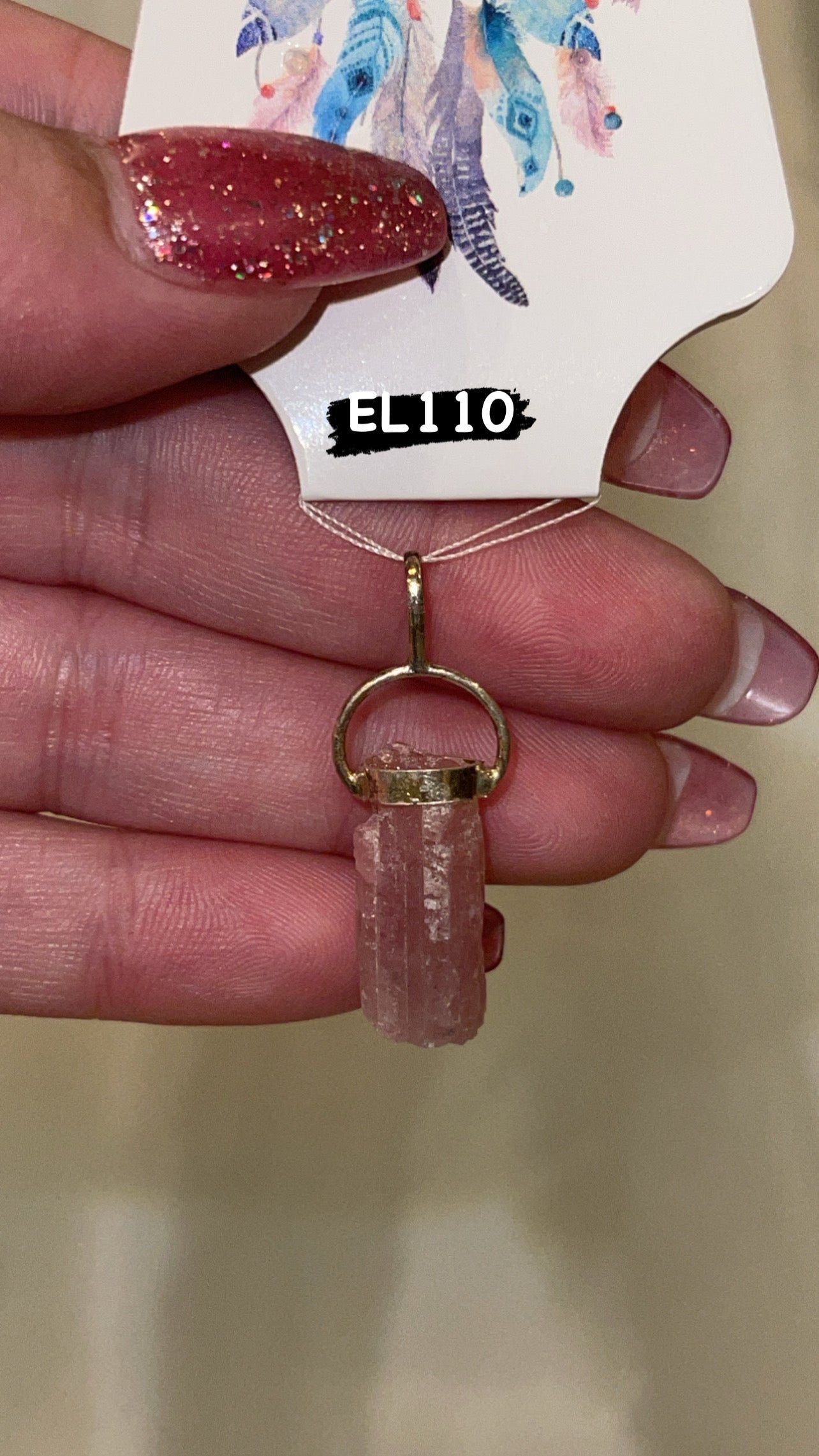 Raw Pink Tourmaline 925 Pendant (Choose Your Own!)