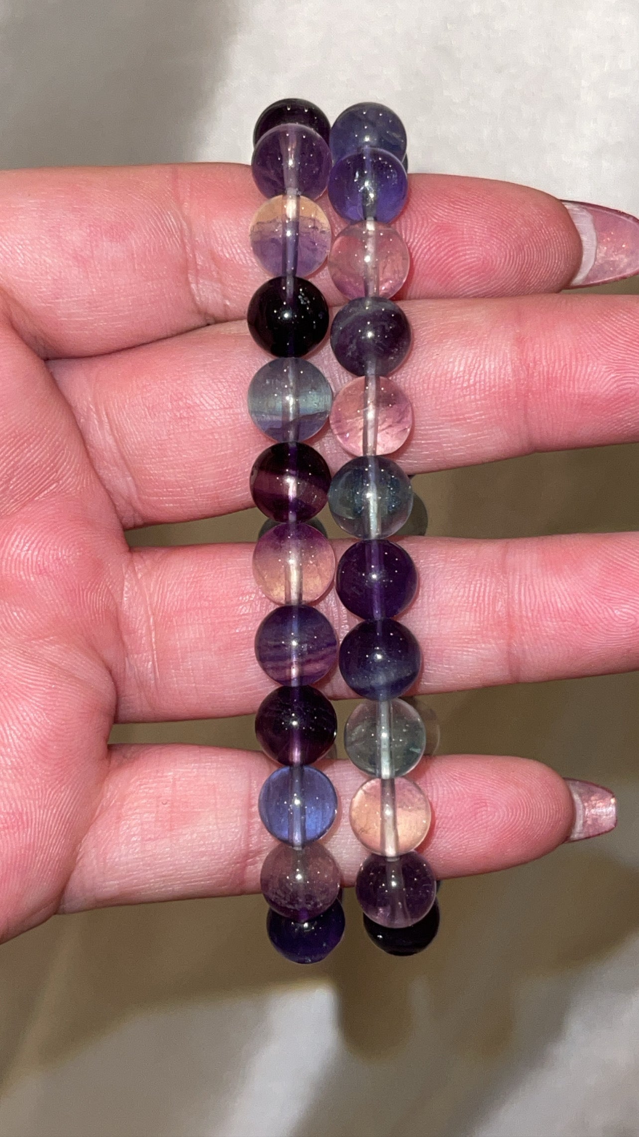 Rainbow Fluorite AAA Bracelet 8mm