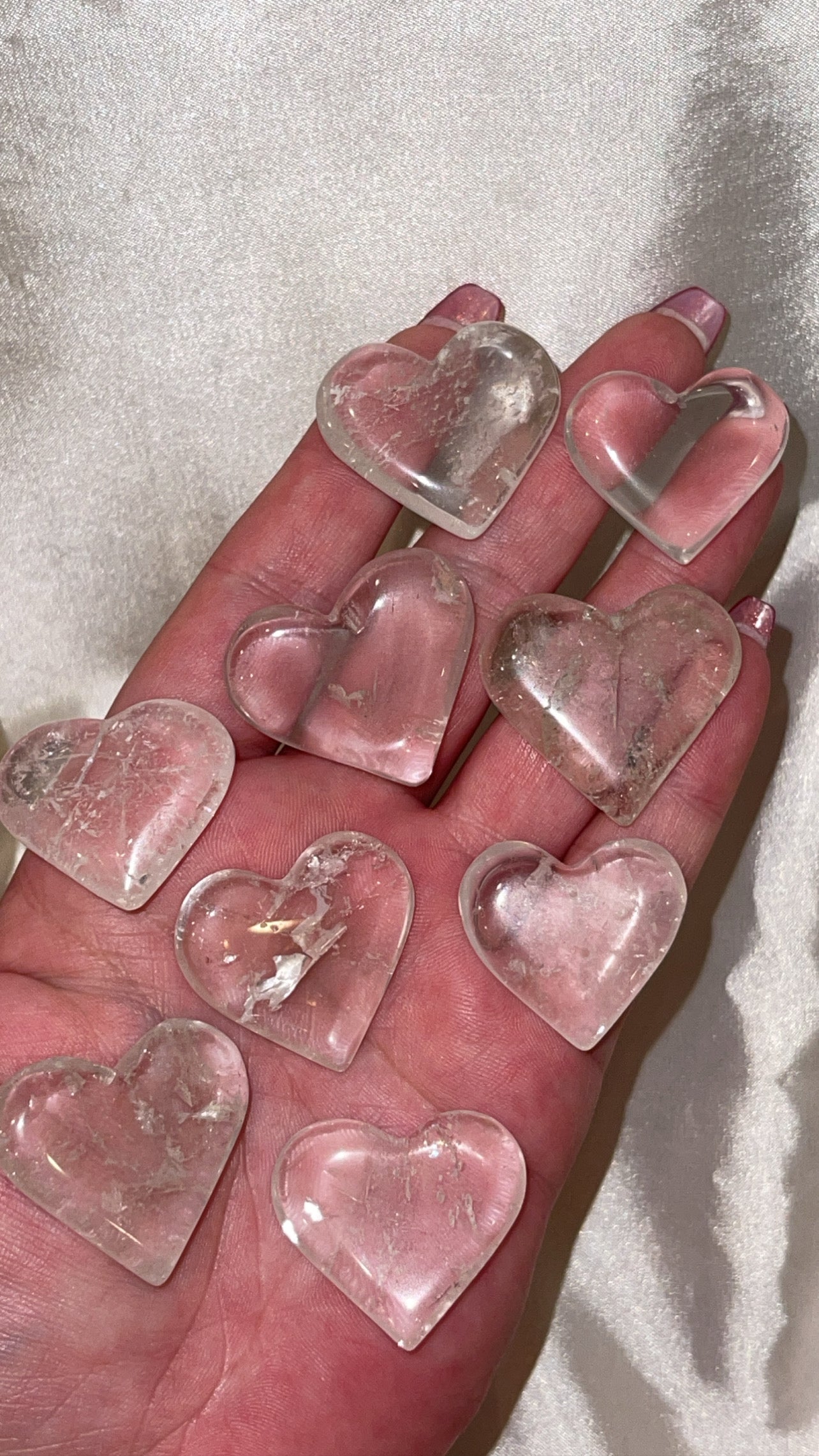 Clear Quartz Small Heart