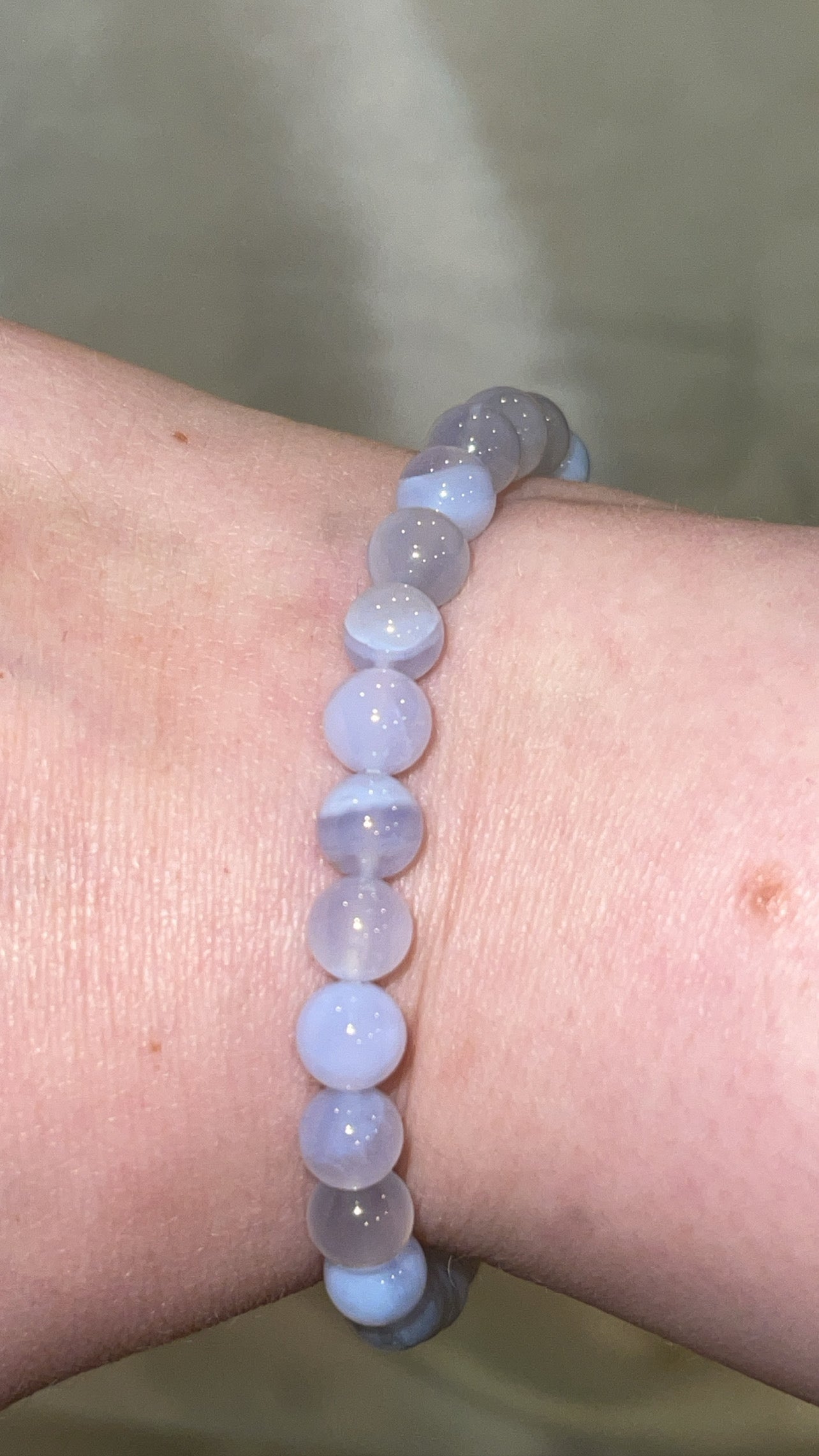 Blue Lace Agate AAA Bracelet 6mm