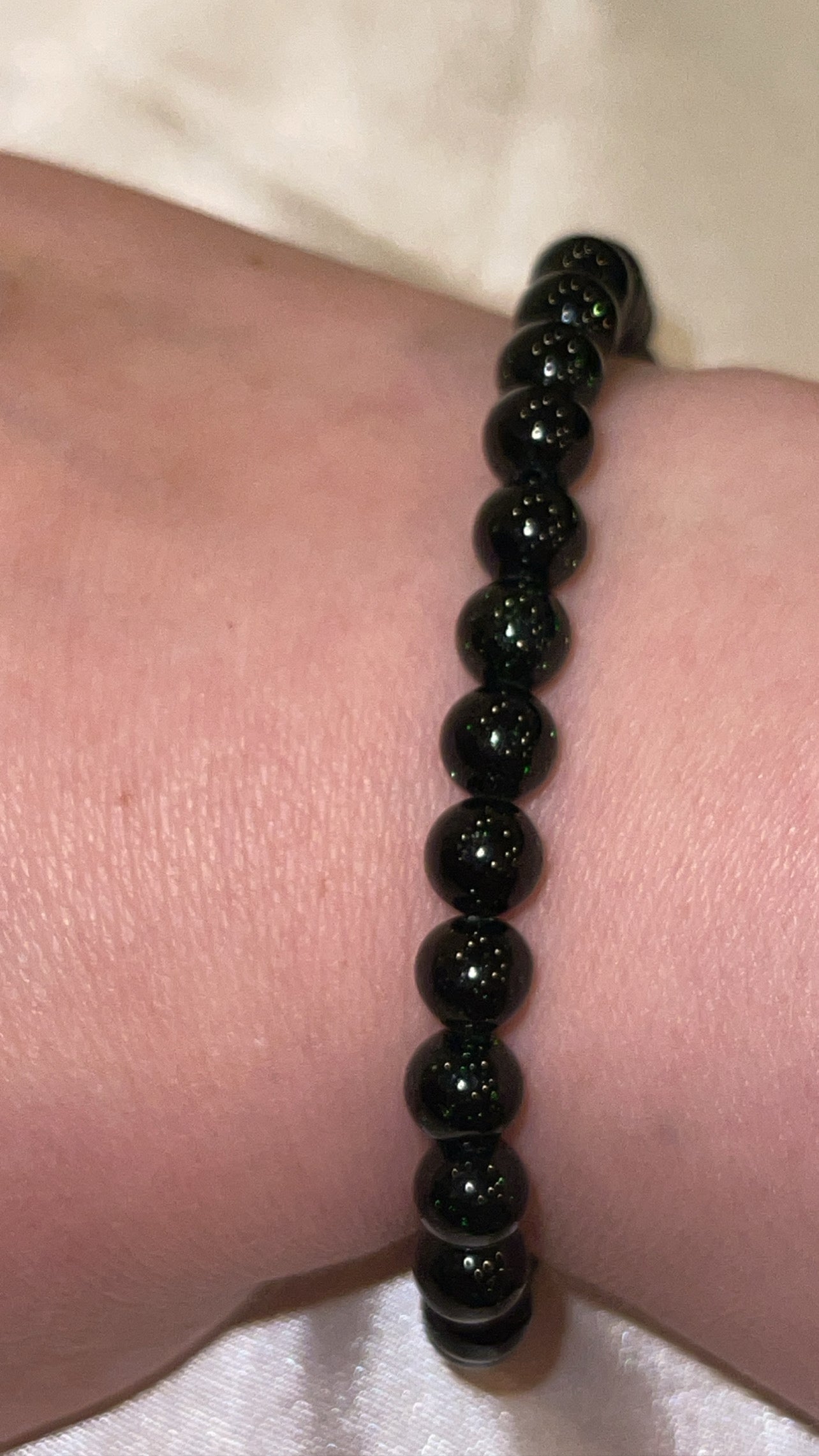 Green Goldstone Bracelet 6mm