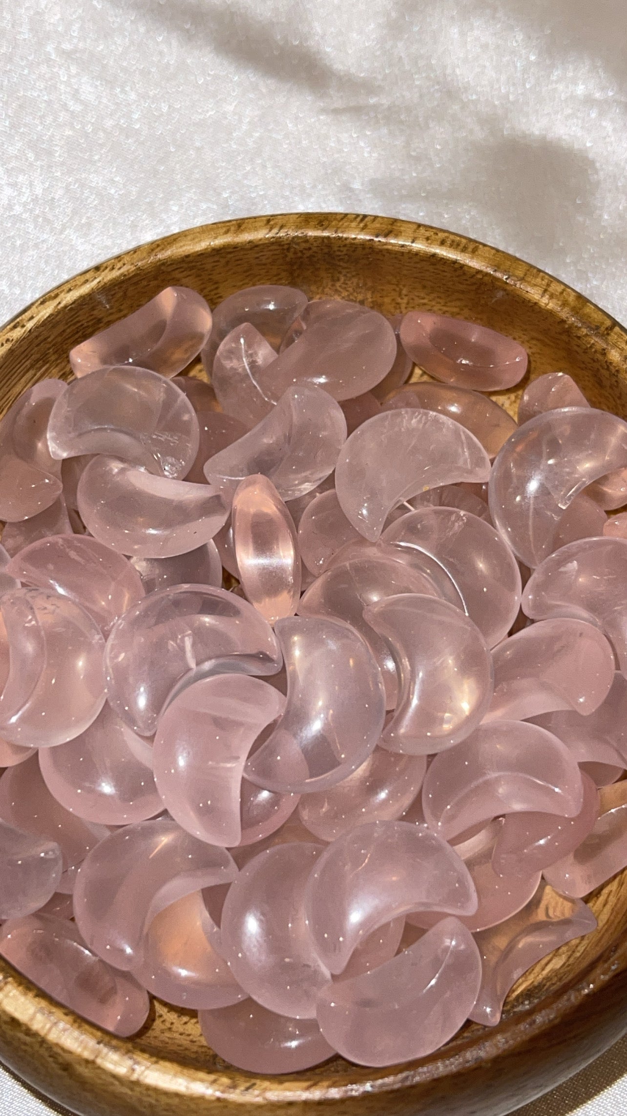 Rose Quartz Mini Moon/Star