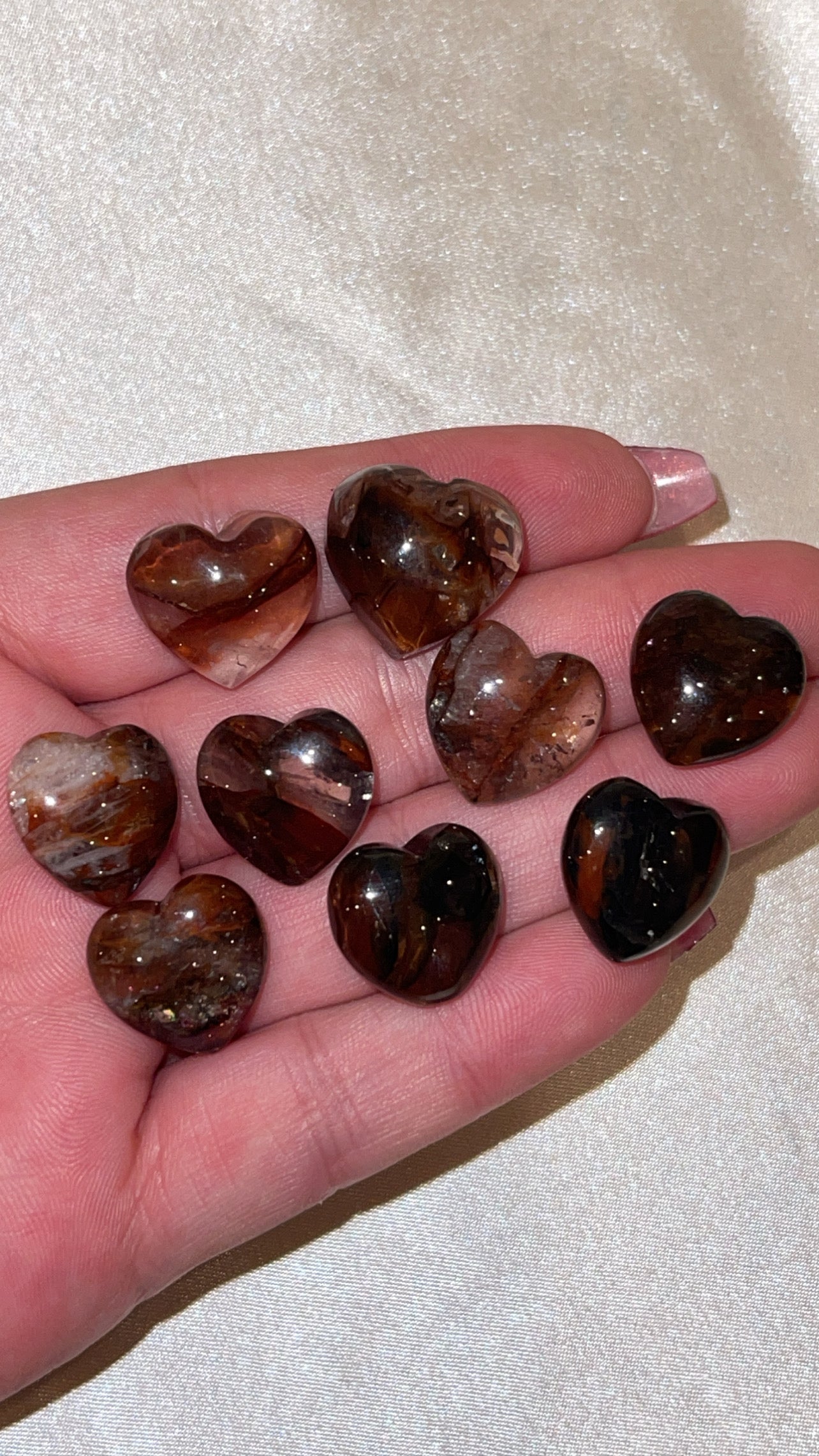 Fire Quartz Mini Heart