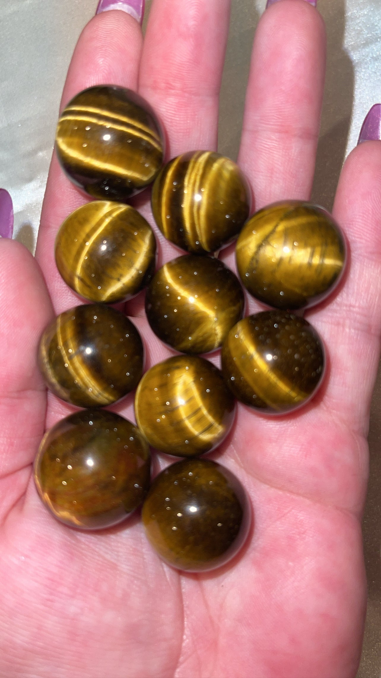 Tigers Eye Small Sphere