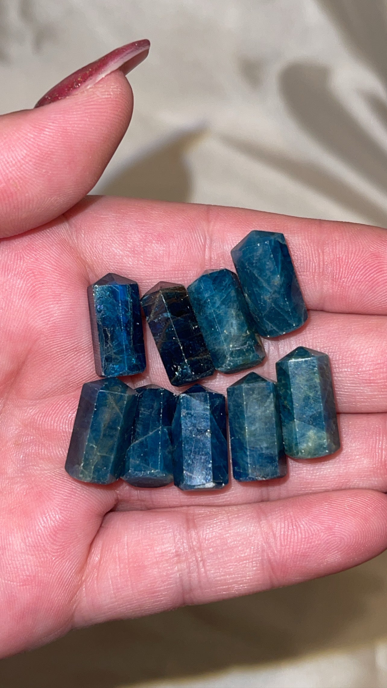 Blue Apatite Mini Point