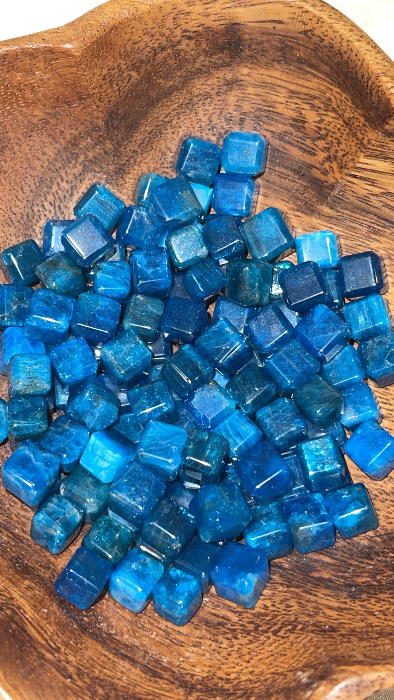 Blue Apatite Mini Cube