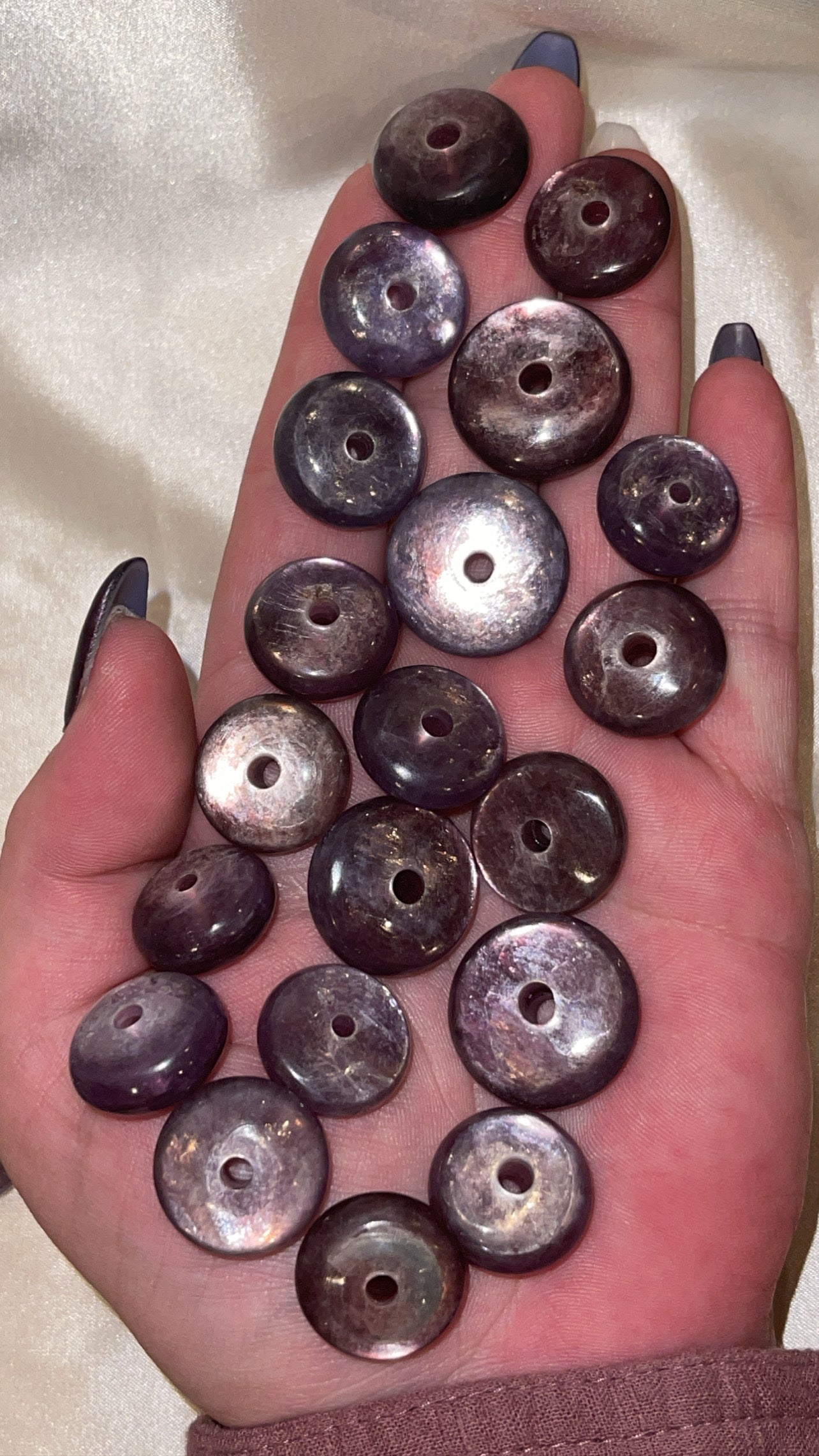 Gem Lepidolite Donut