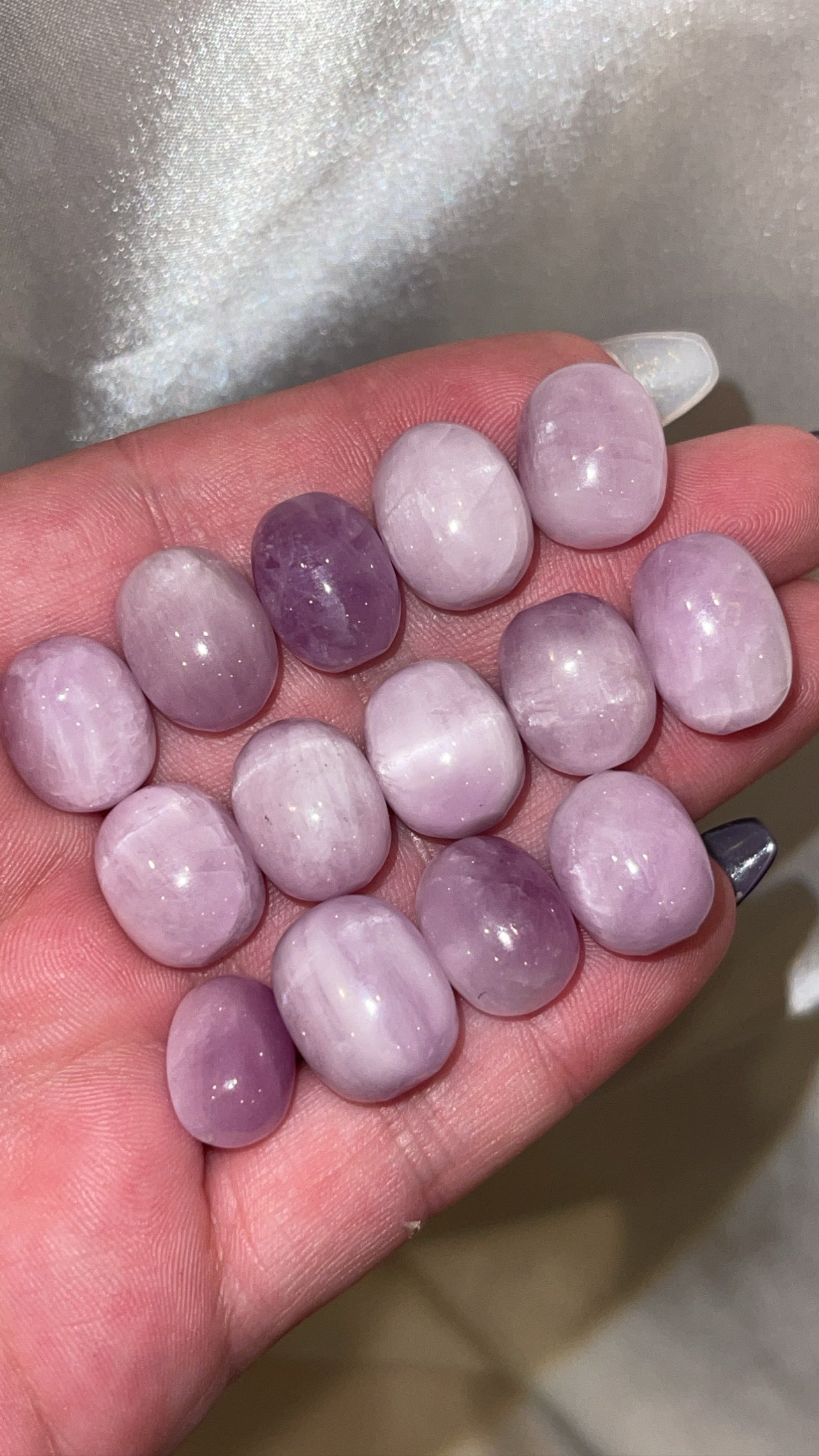 Kunzite Mini Jelly Bean