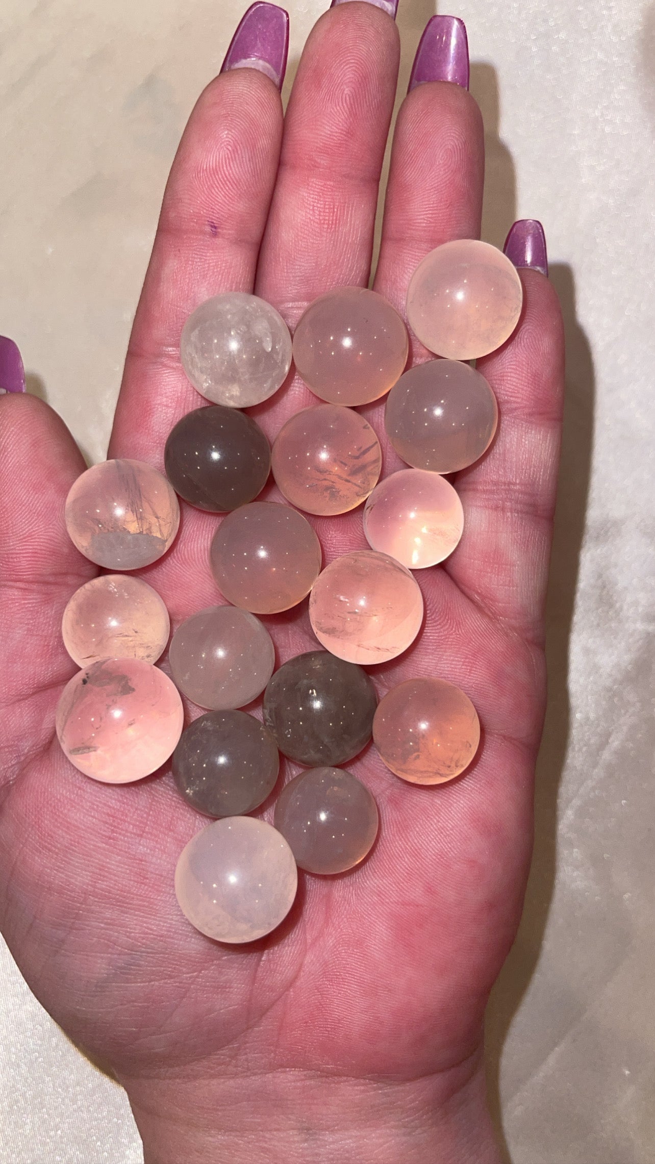 Blue Rose Quartz Mini Spheres