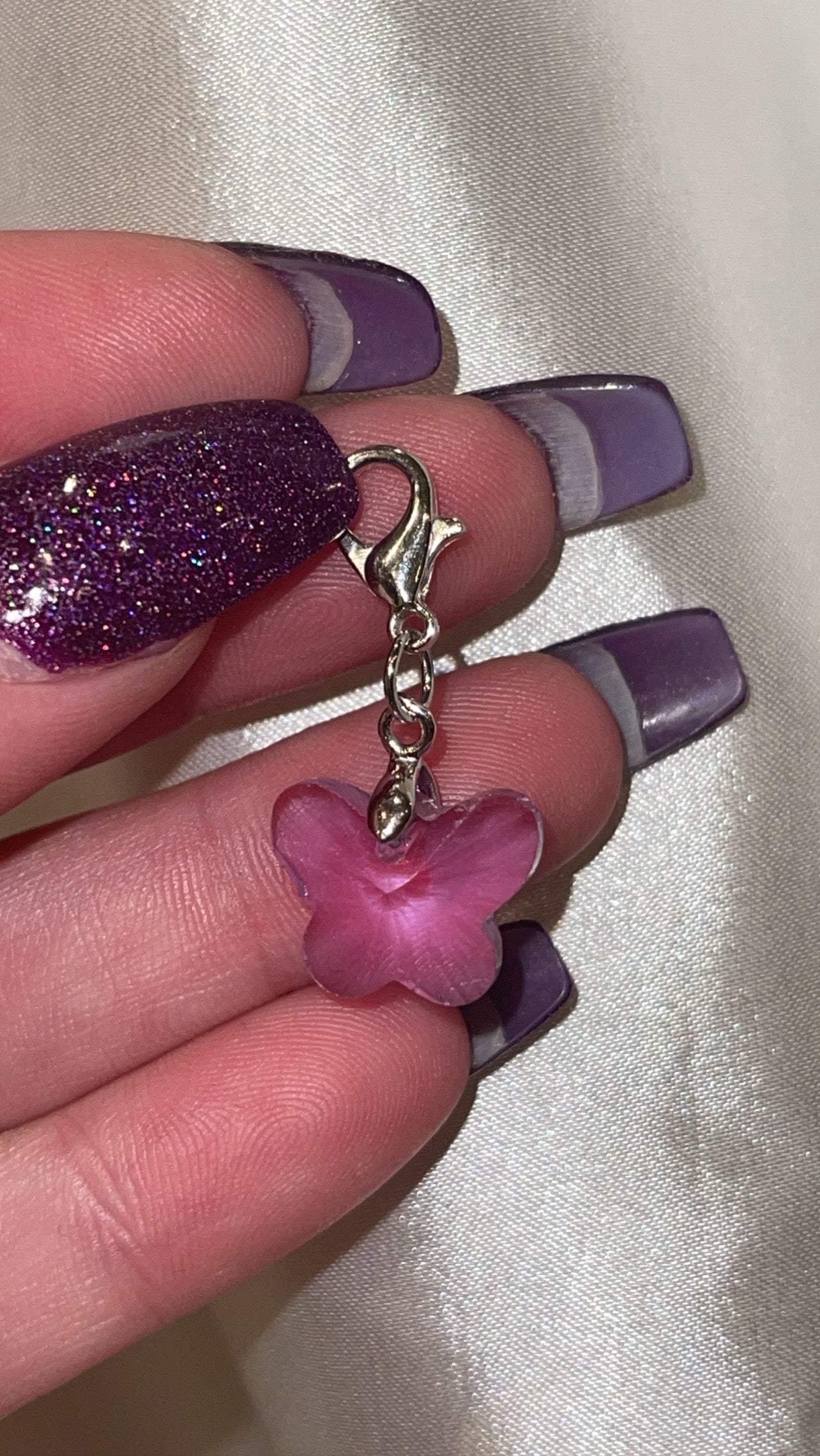 Glass Clip On Charms