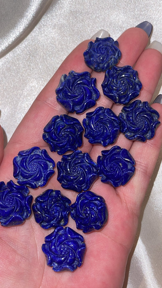 Lapis Lazuli Lotus Flower