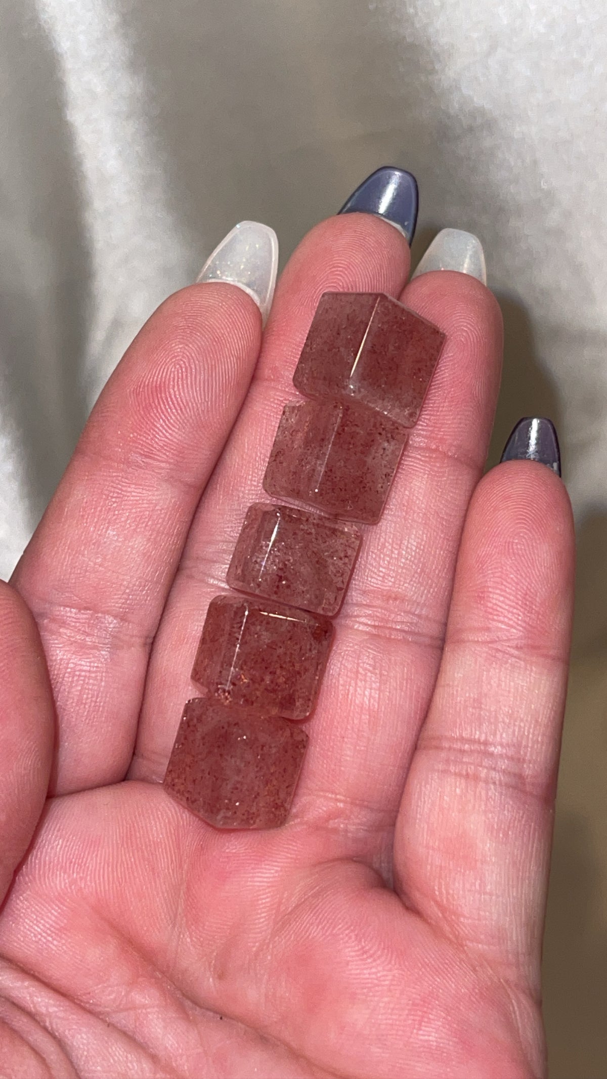 Mini Q Quartz Strawberry Quartz Mini Cube – TheLithiumLair