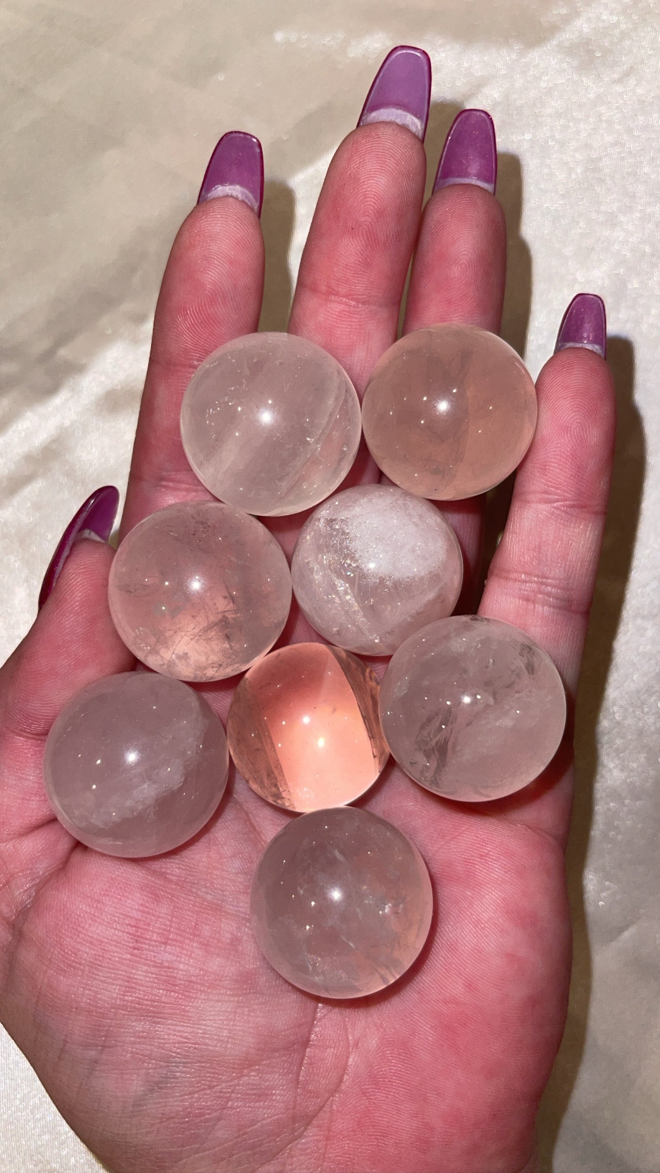 Rose Quartz Small Spheres