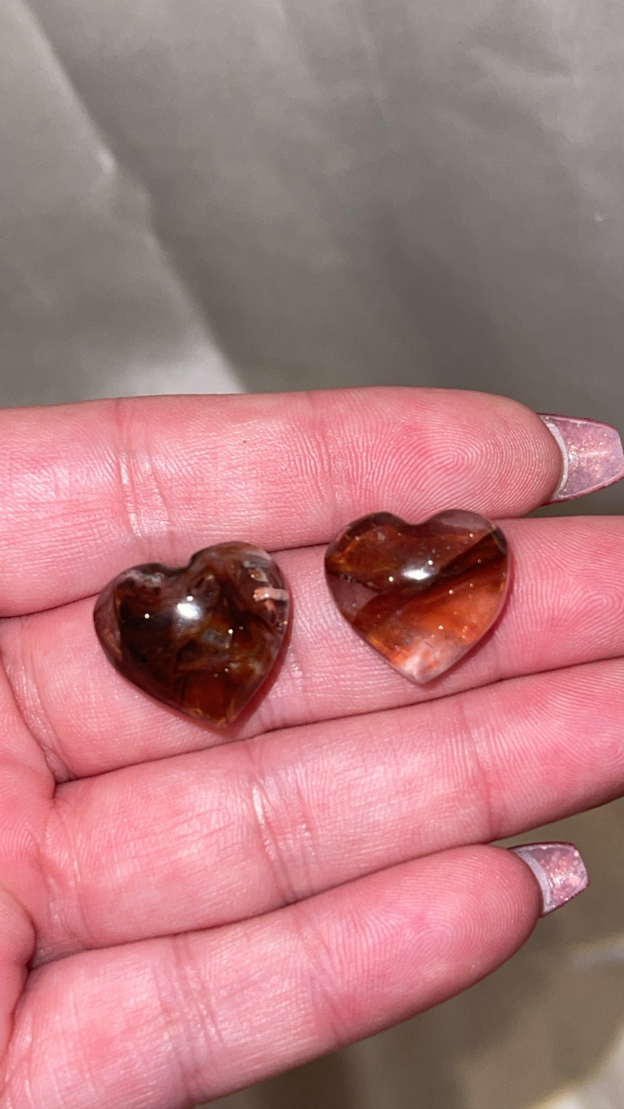 Fire Quartz Mini Heart