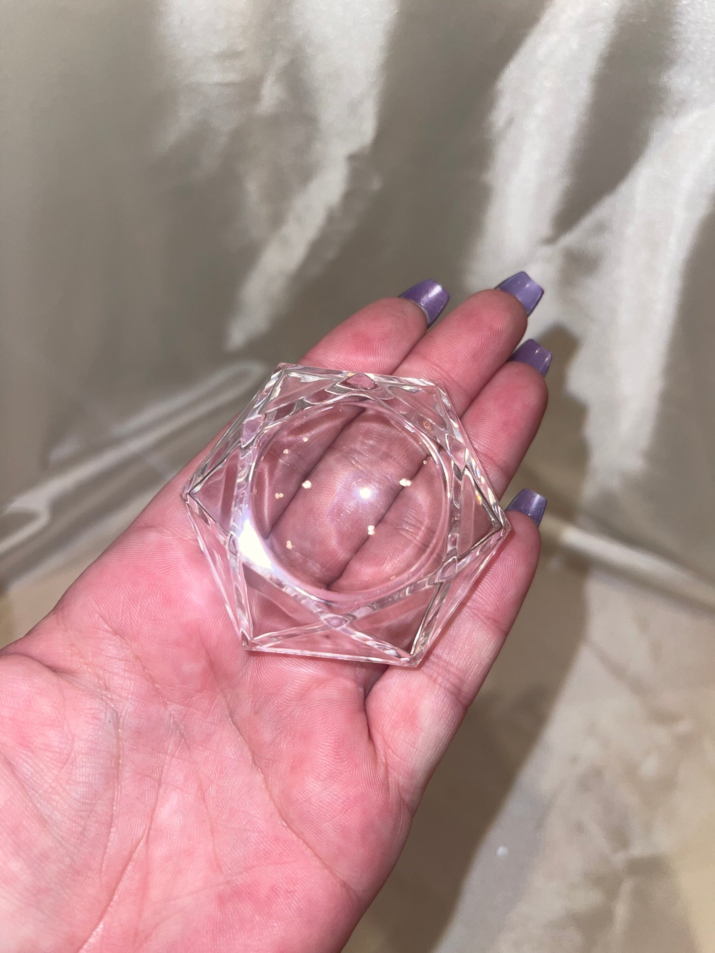 Clear Acrylic Hexagon Sphere Stand