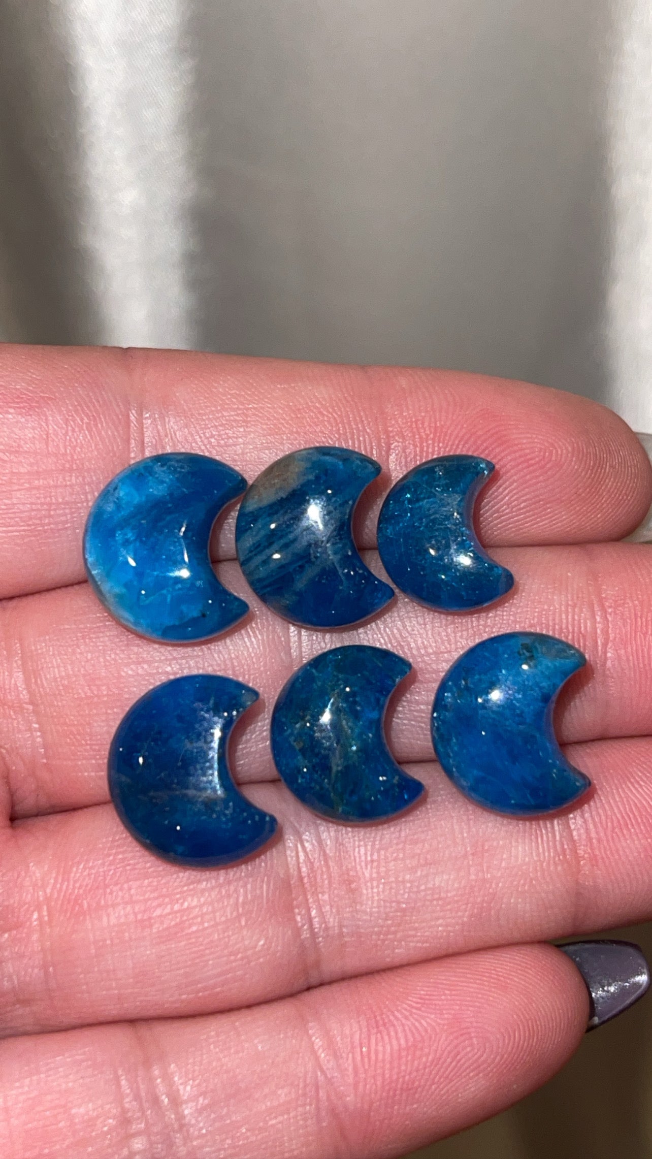 Blue Apatite Mini Moon