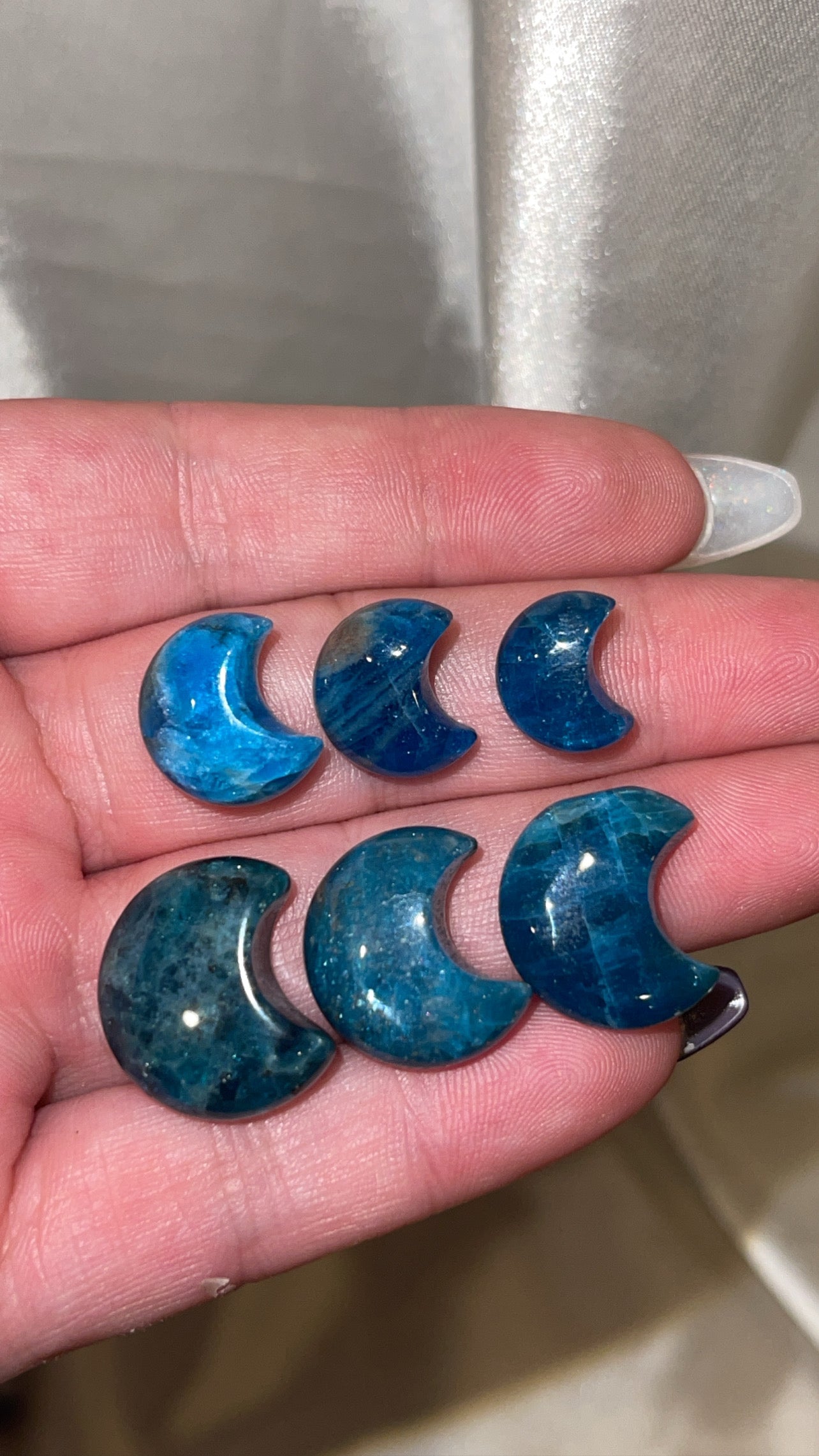 Blue Apatite Mini Moon