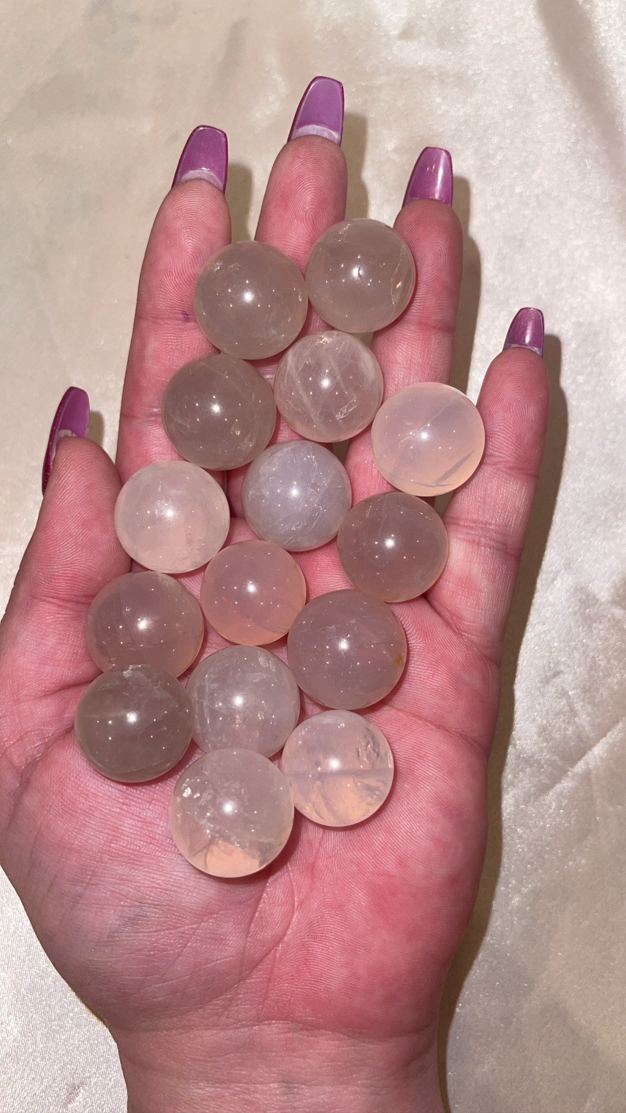 Blue Rose Quartz Mini Spheres